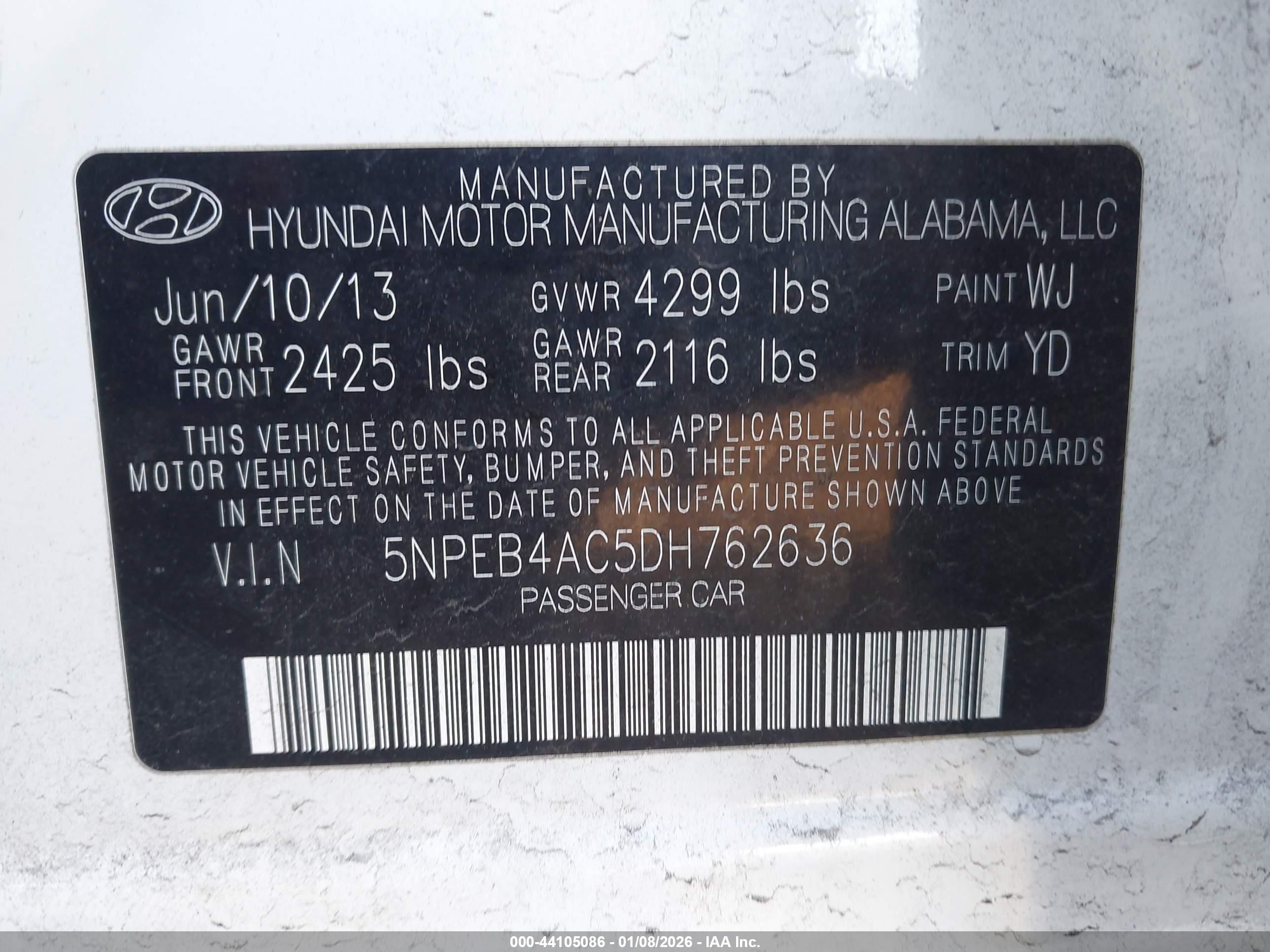 HYUNDAI SONATA image 9