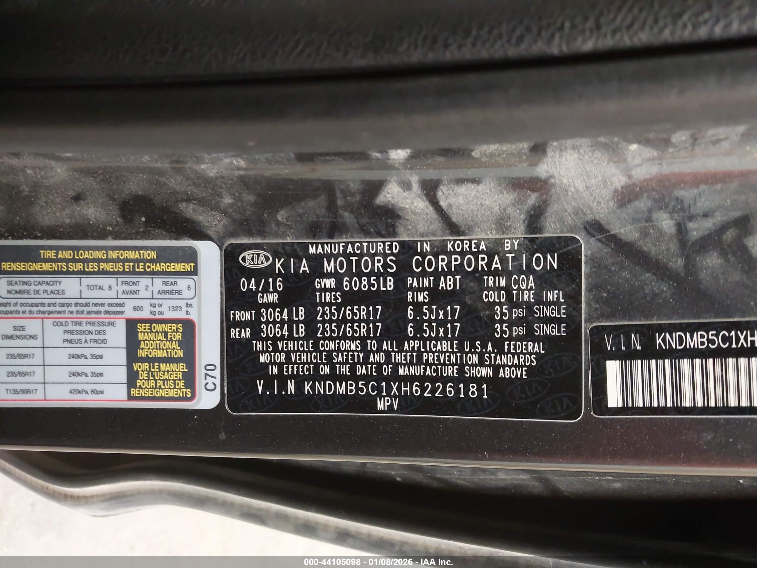 KIA SEDONA image 9
