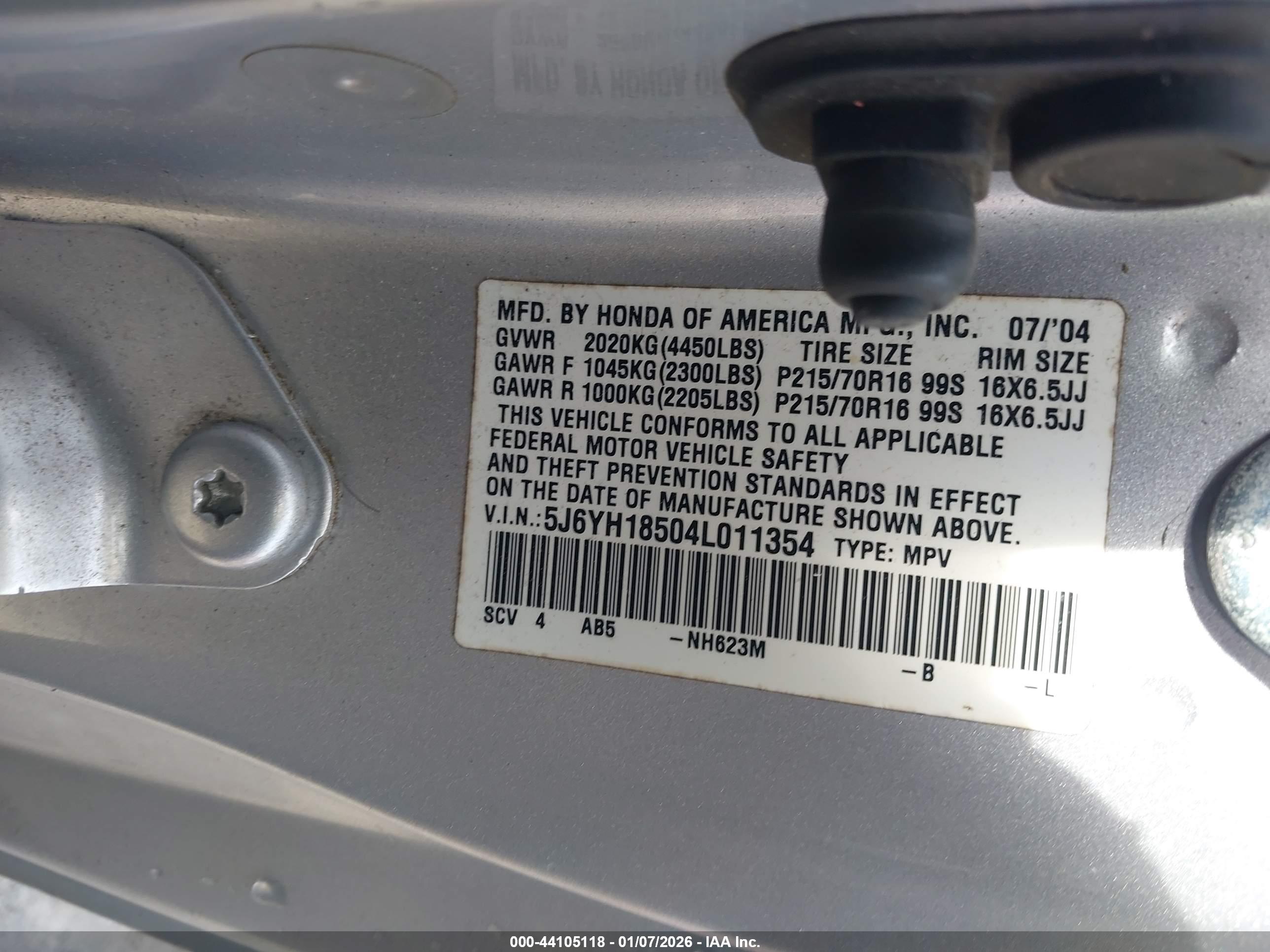 HONDA ELEMENT image 9