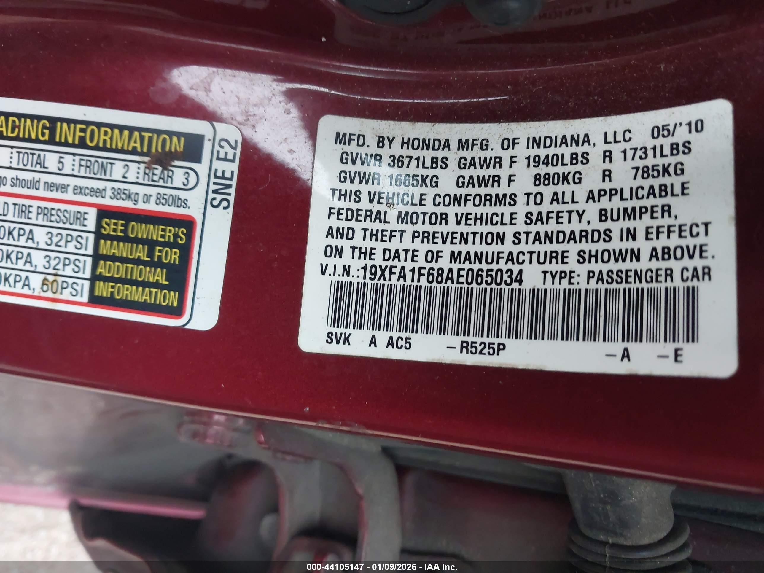 HONDA CIVIC image 9