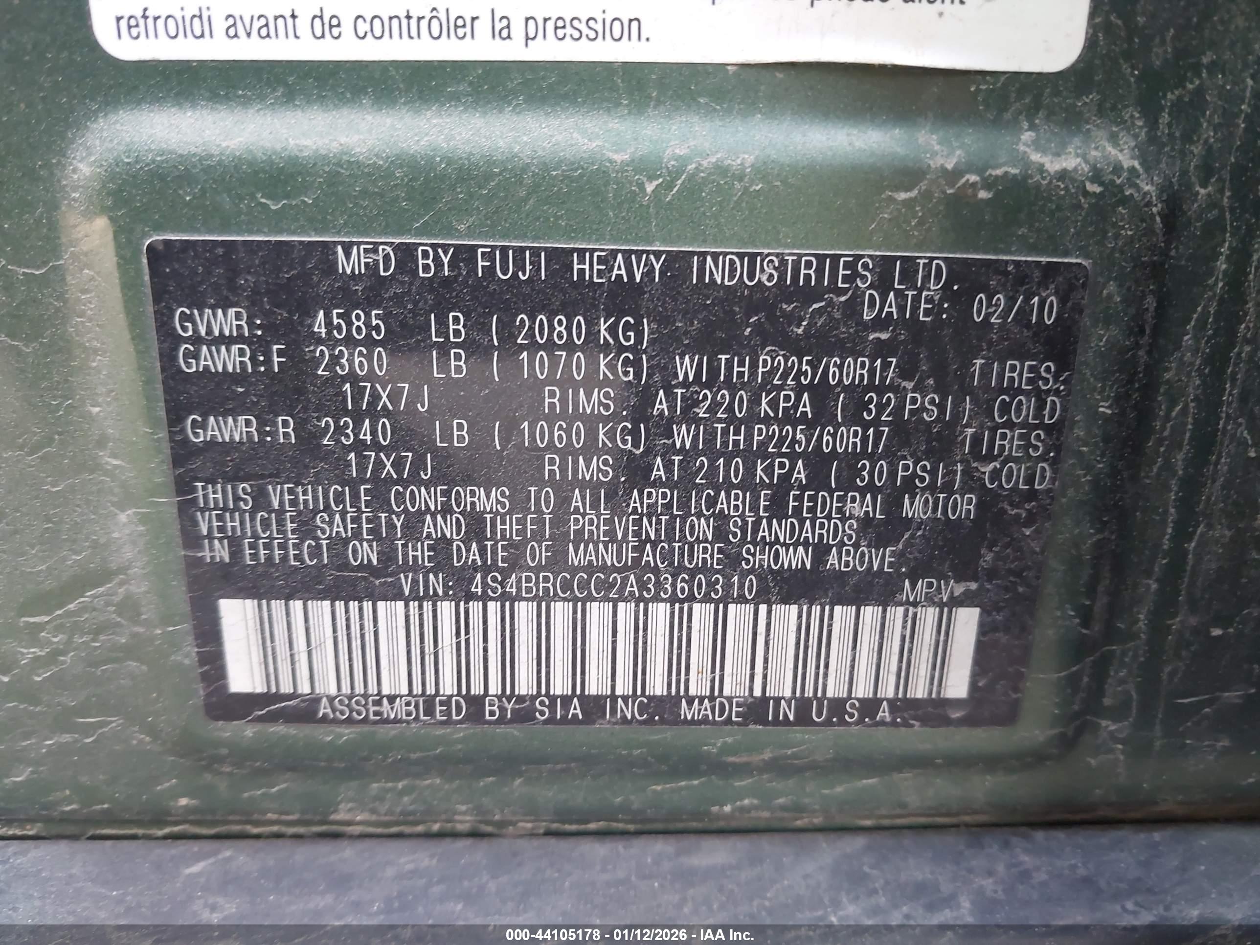 SUBARU OUTBACK image 9
