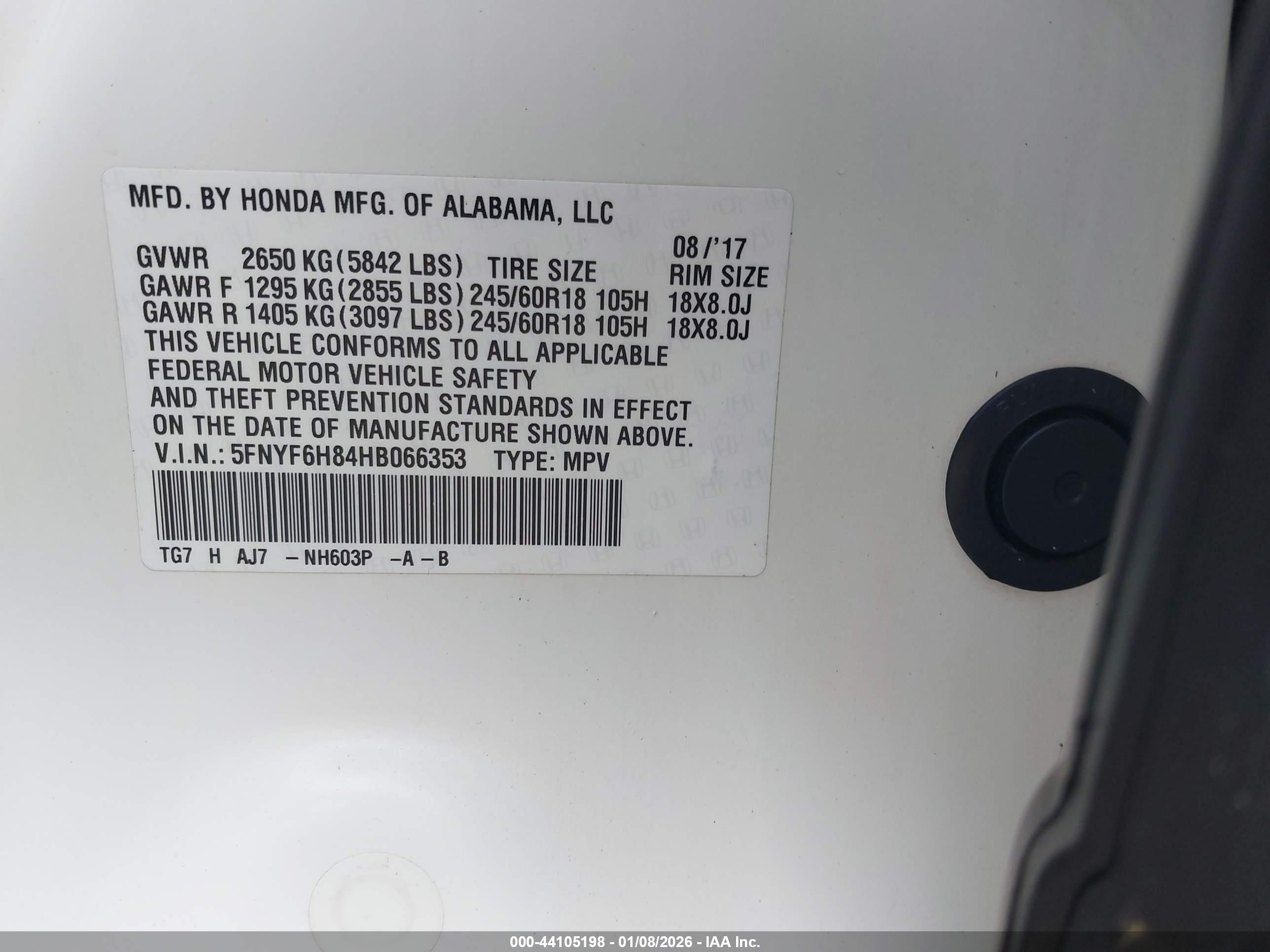 HONDA PILOT image 9