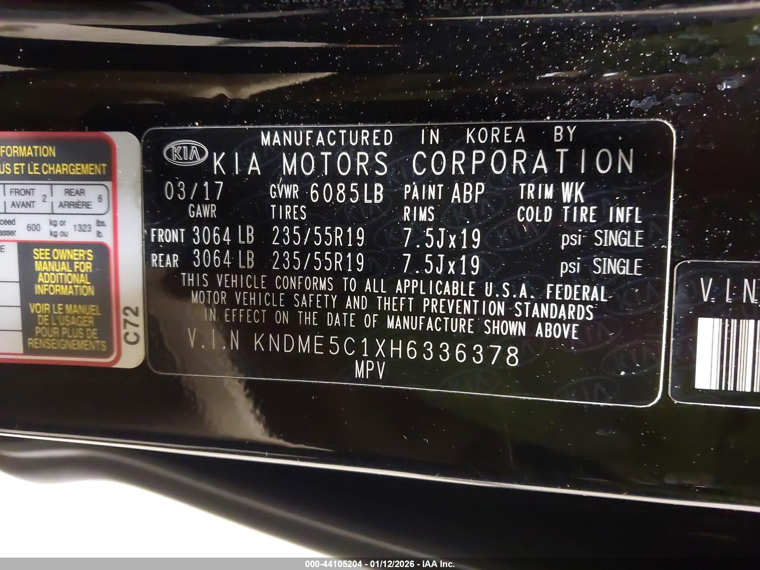 KIA SEDONA image 9
