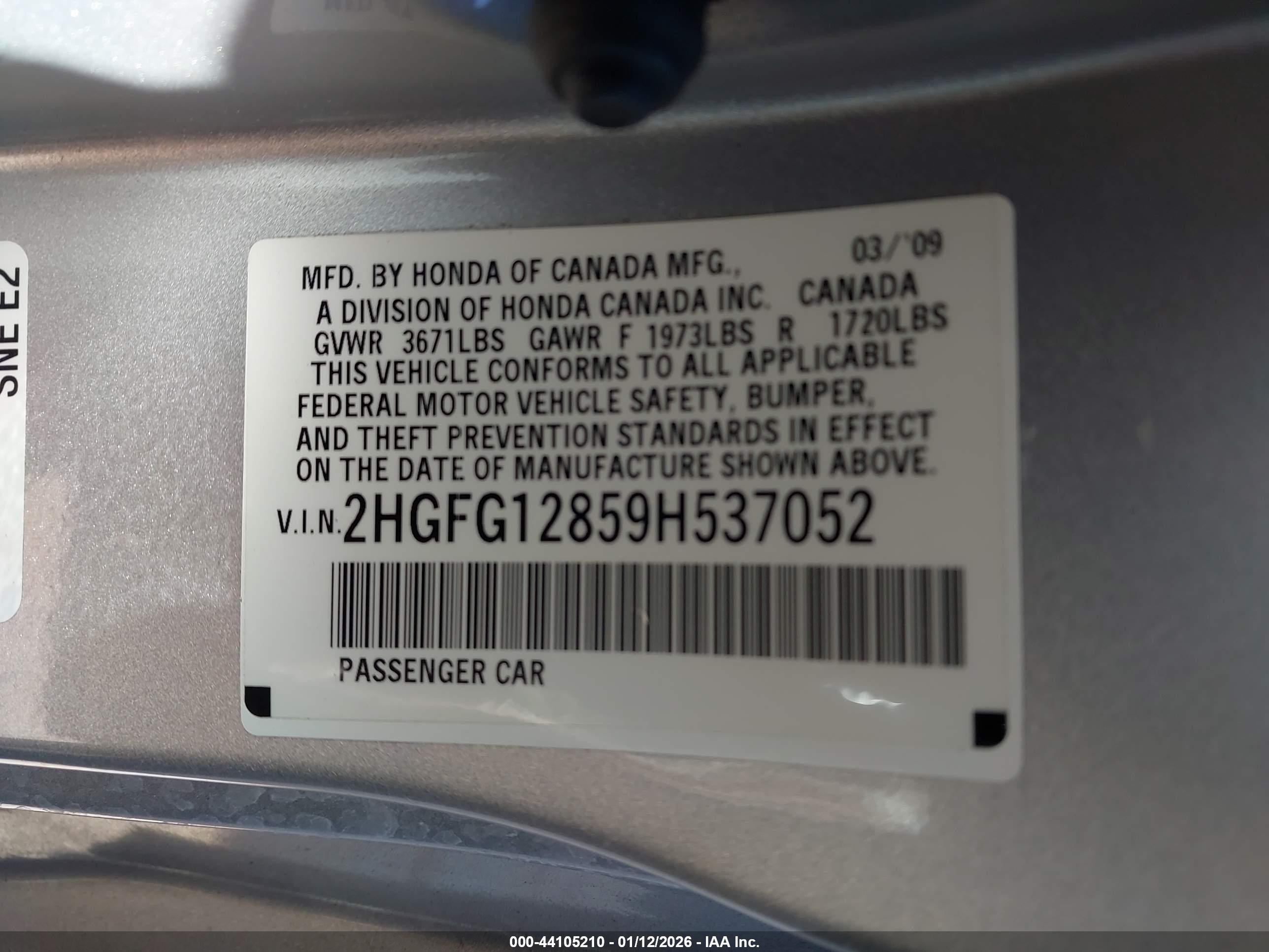 HONDA CIVIC image 9