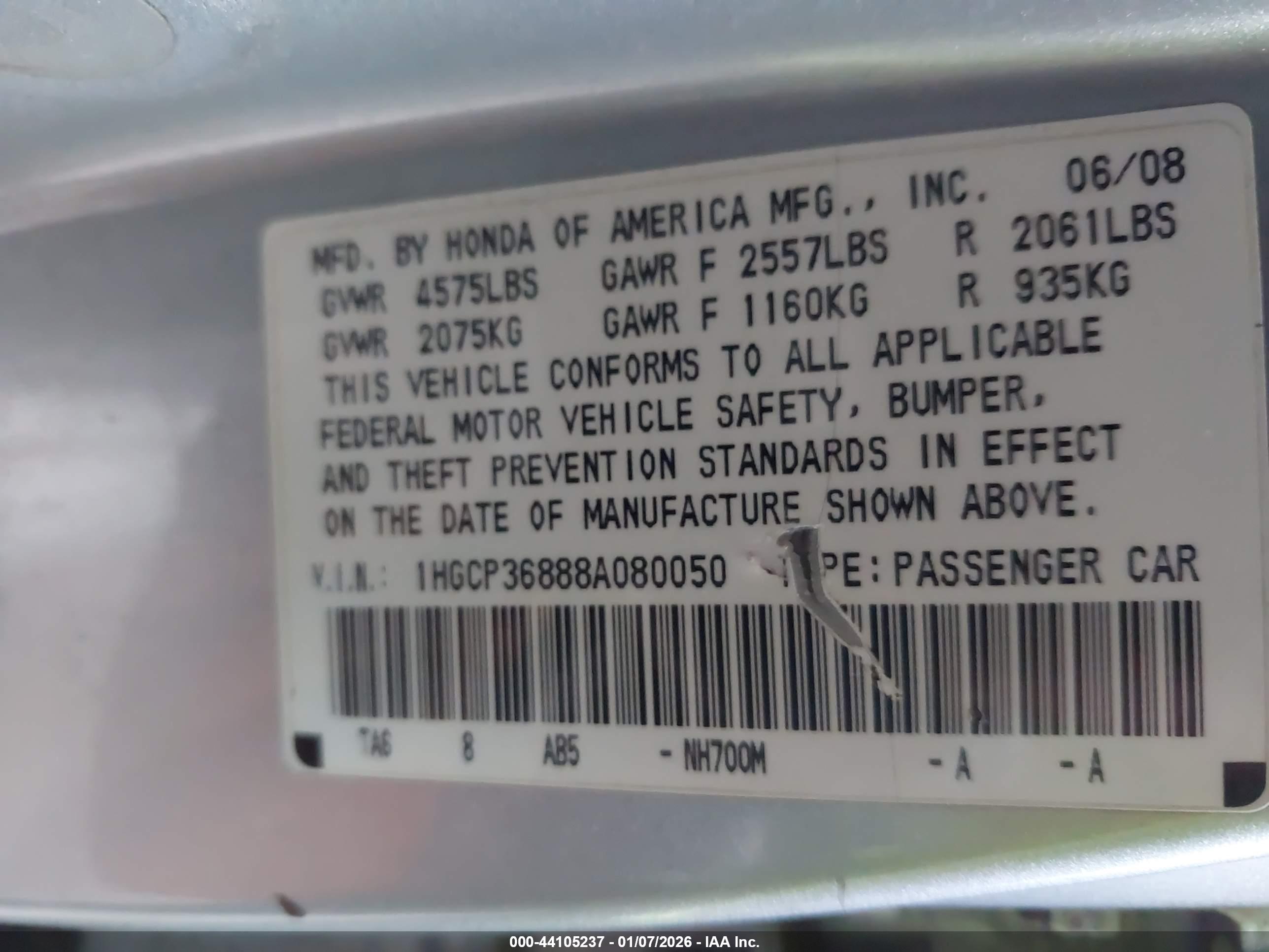 HONDA ACCORD image 9