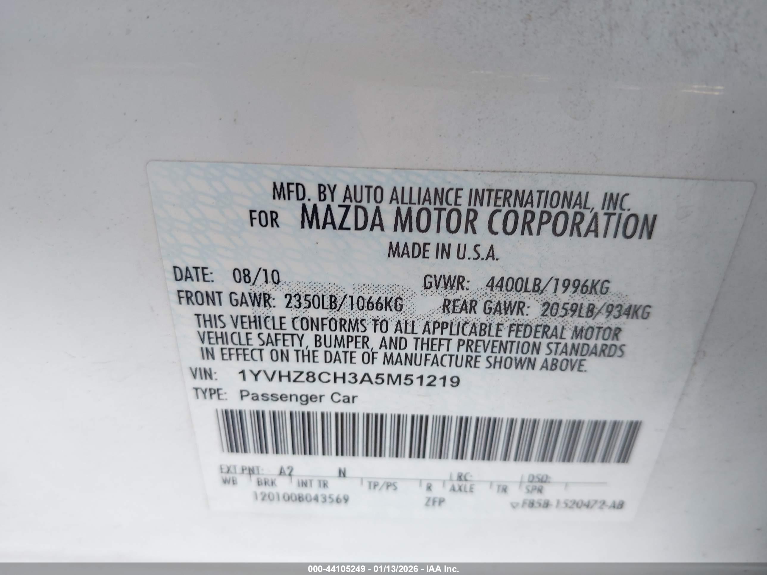 MAZDA MAZDA6 image 9