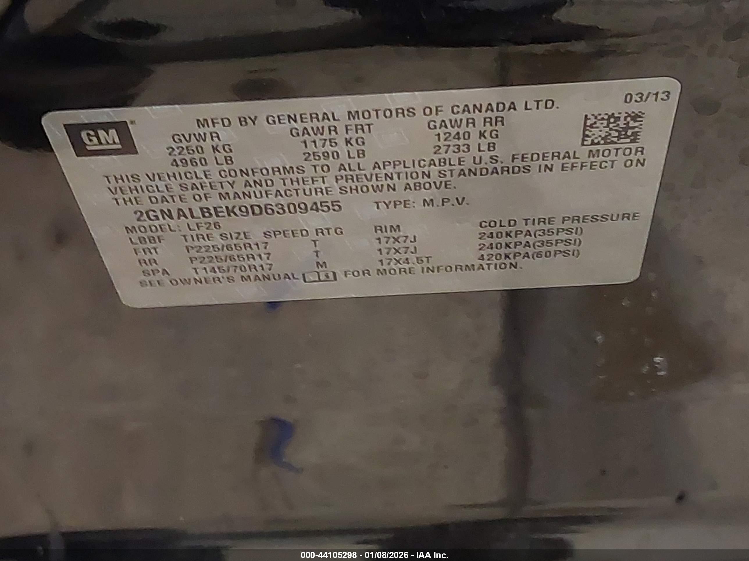 CHEVROLET EQUINOX image 9