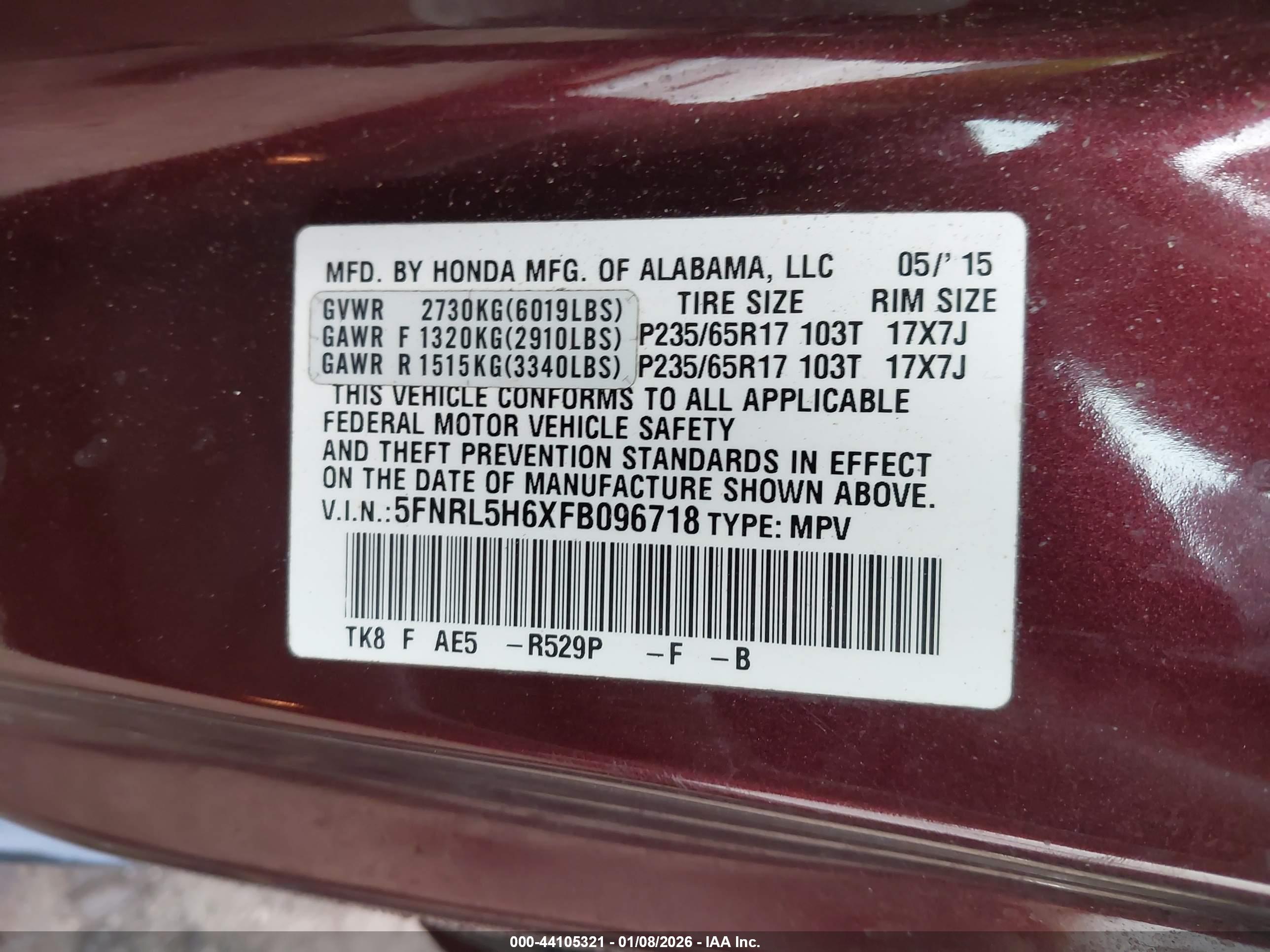 HONDA ODYSSEY image 9