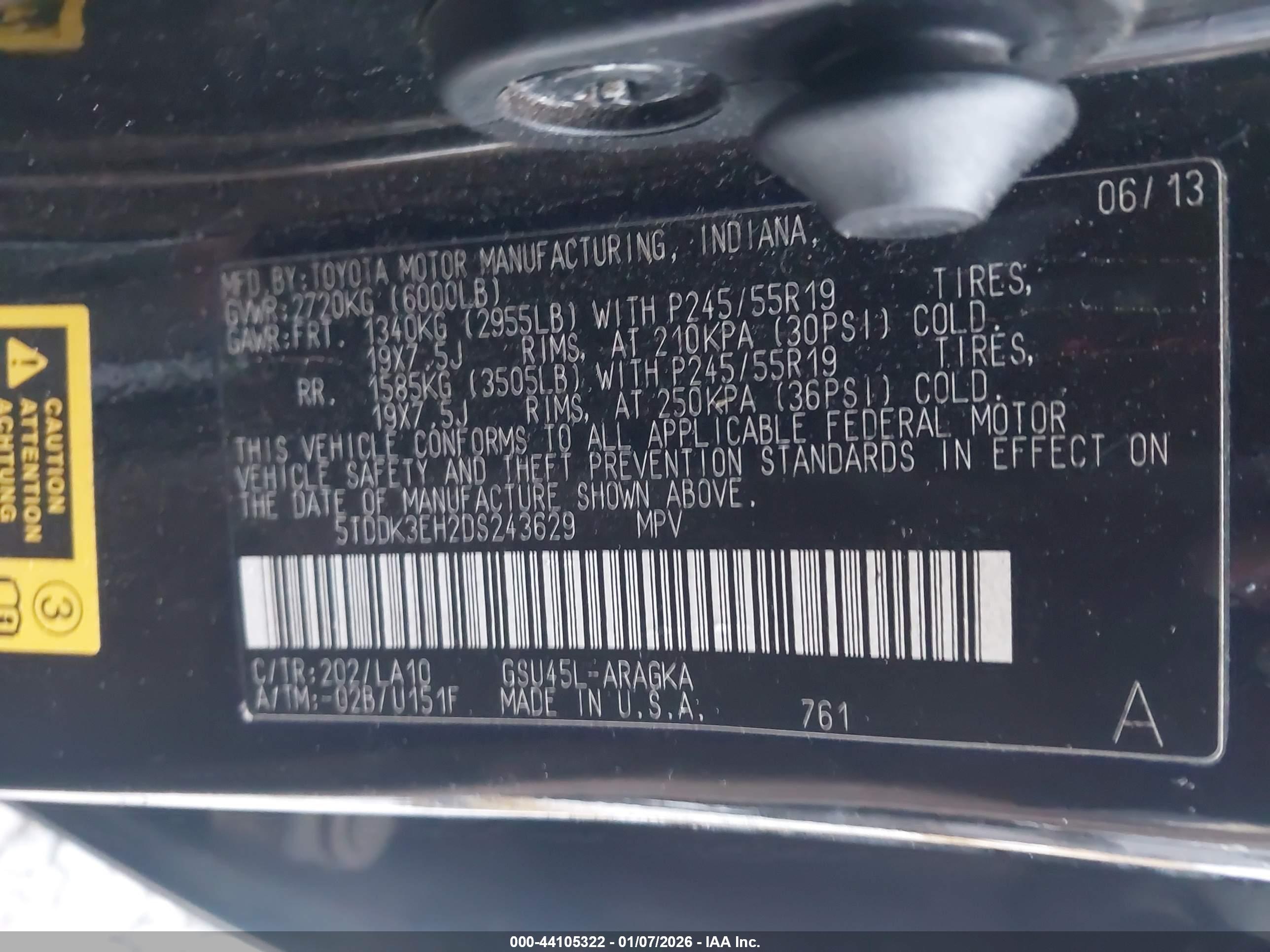 TOYOTA HIGHLANDER image 9