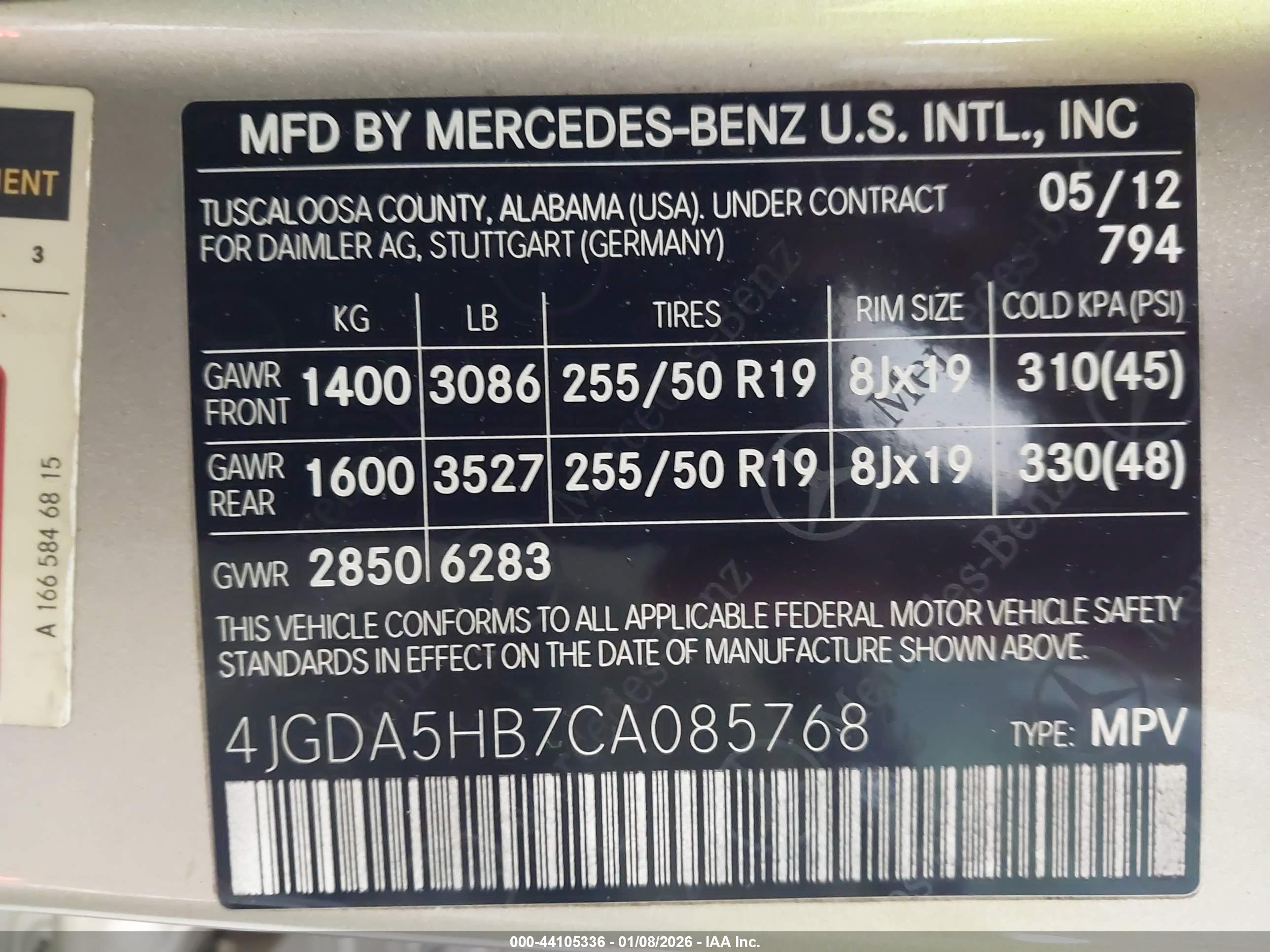 MERCEDES-BENZ ML image 9
