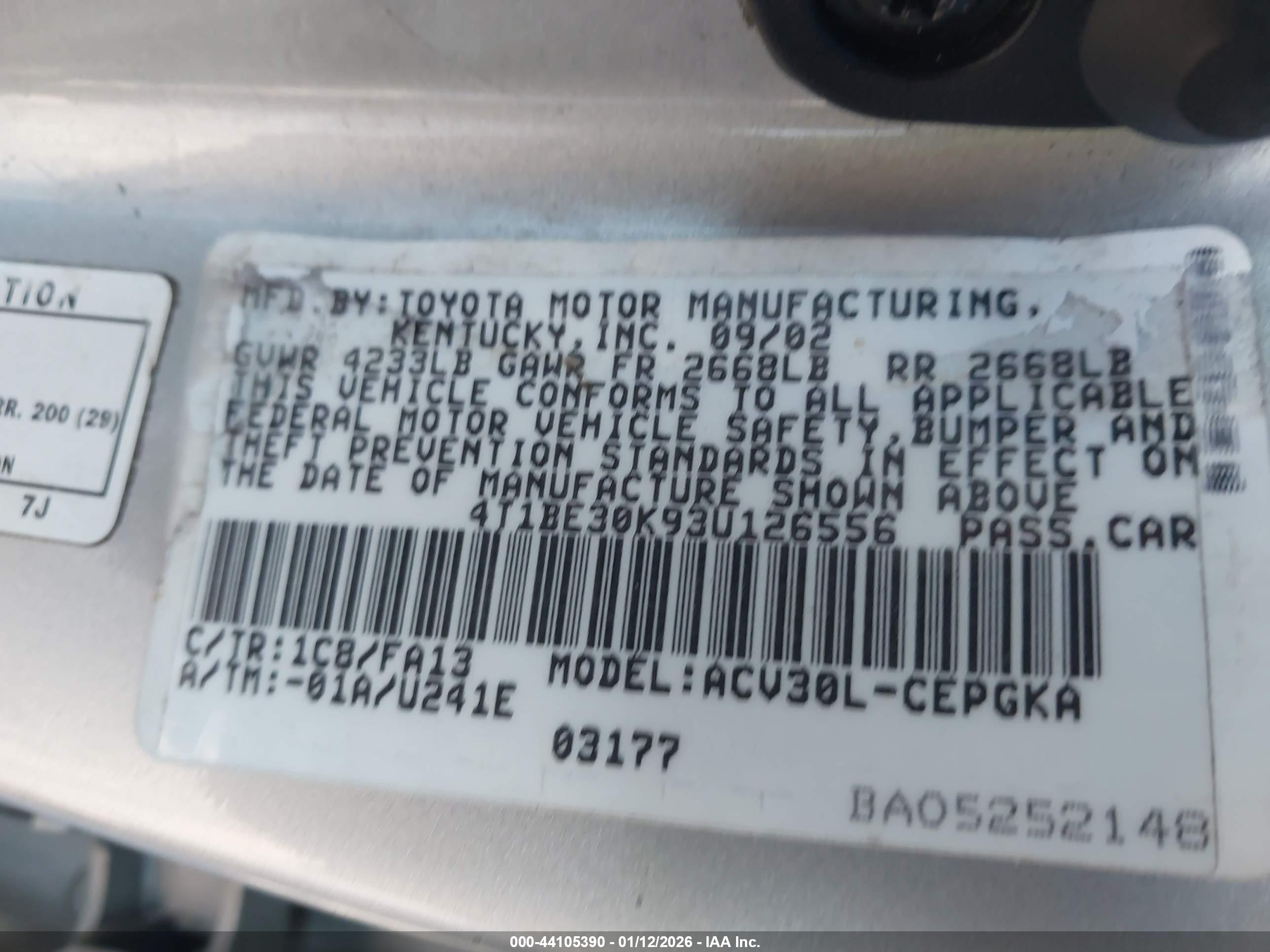 TOYOTA CAMRY image 9