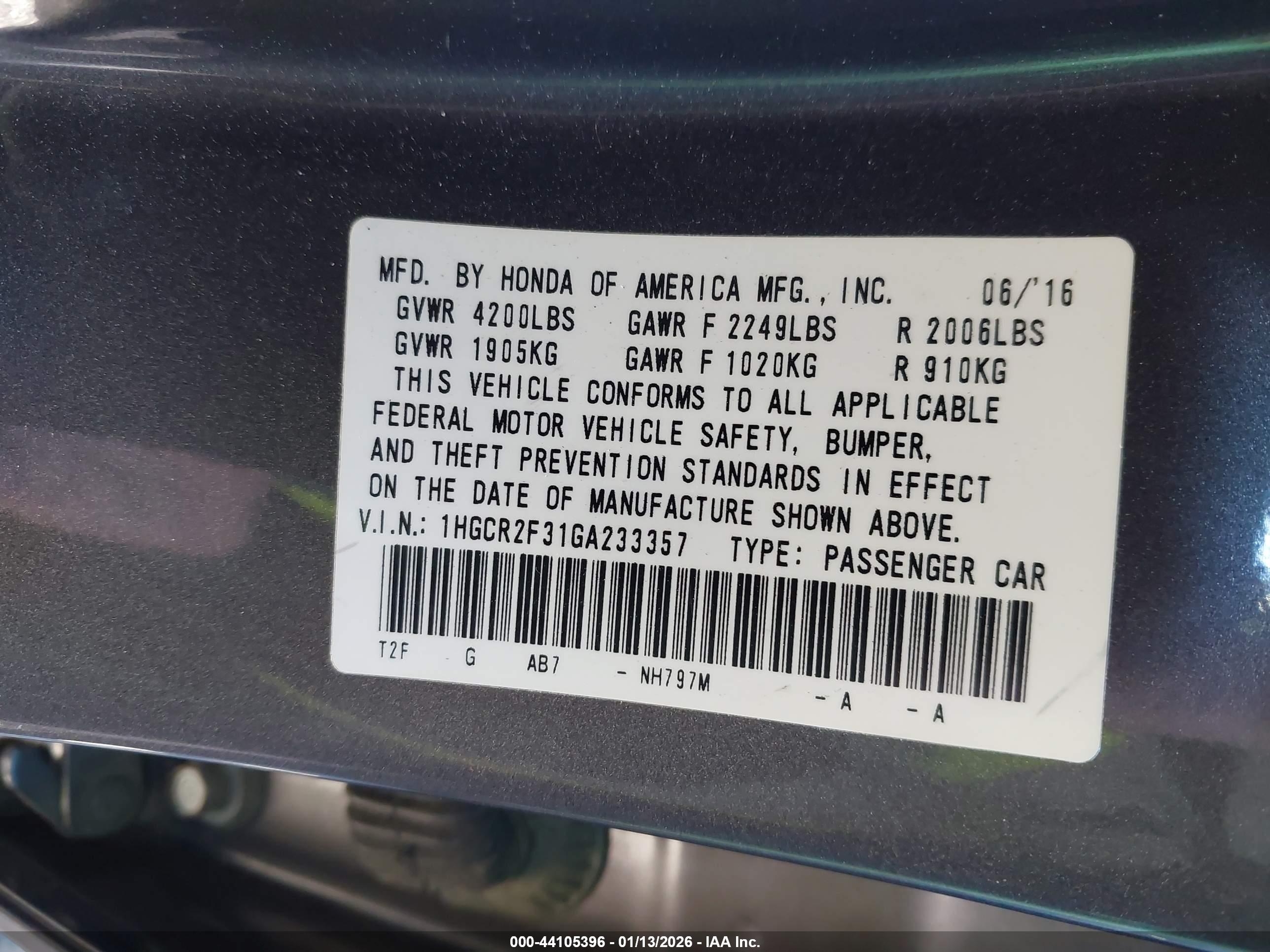 HONDA ACCORD image 9
