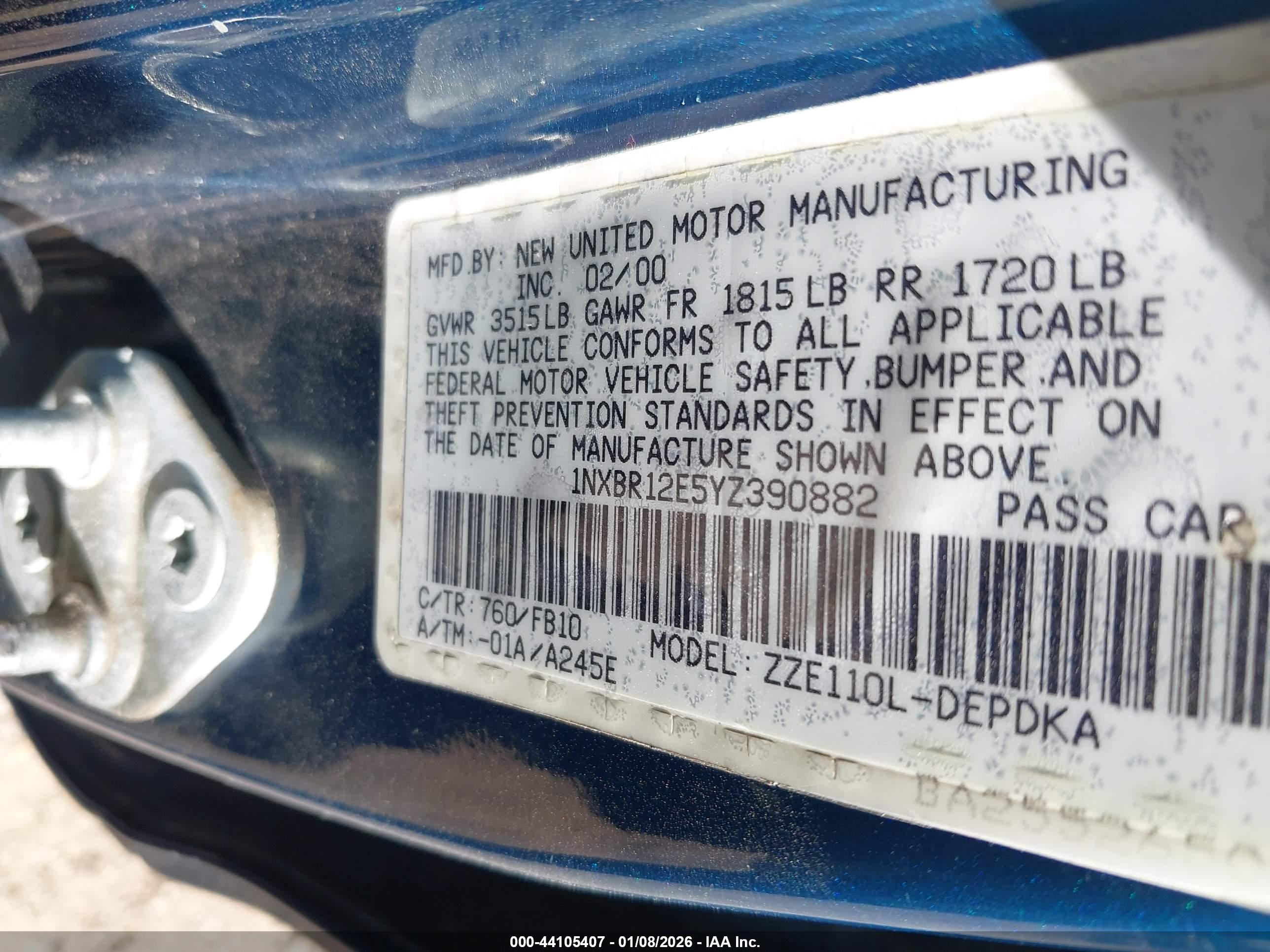 TOYOTA COROLLA image 9