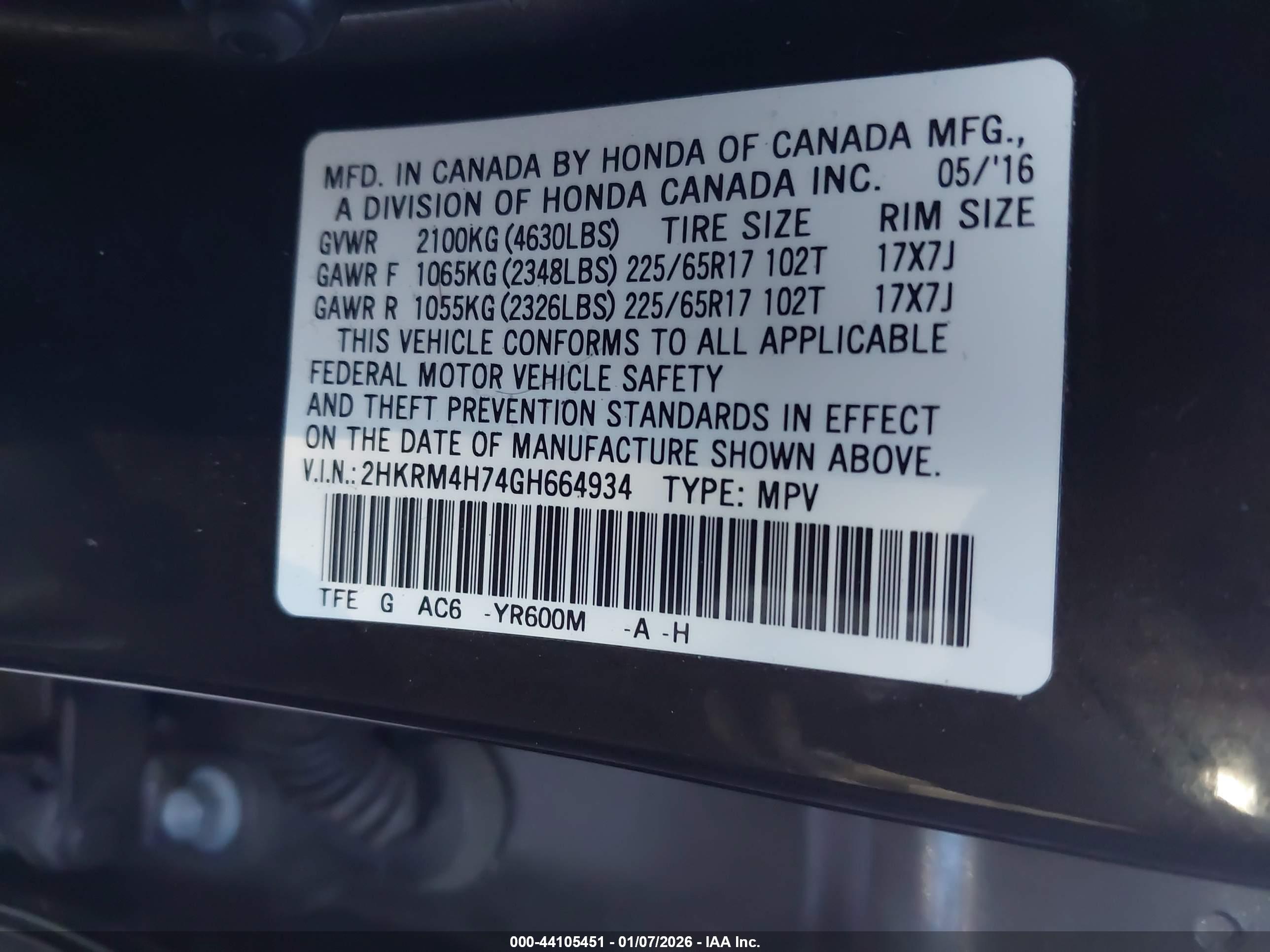HONDA CR-V image 9