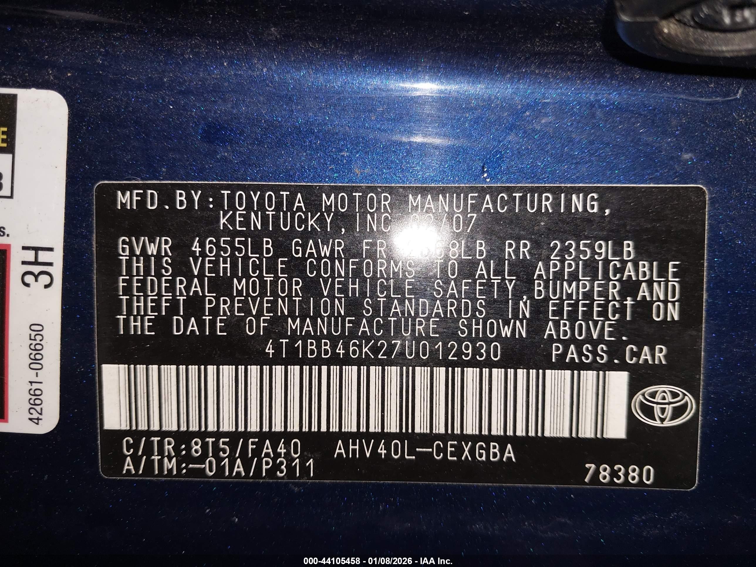 TOYOTA CAMRY image 9