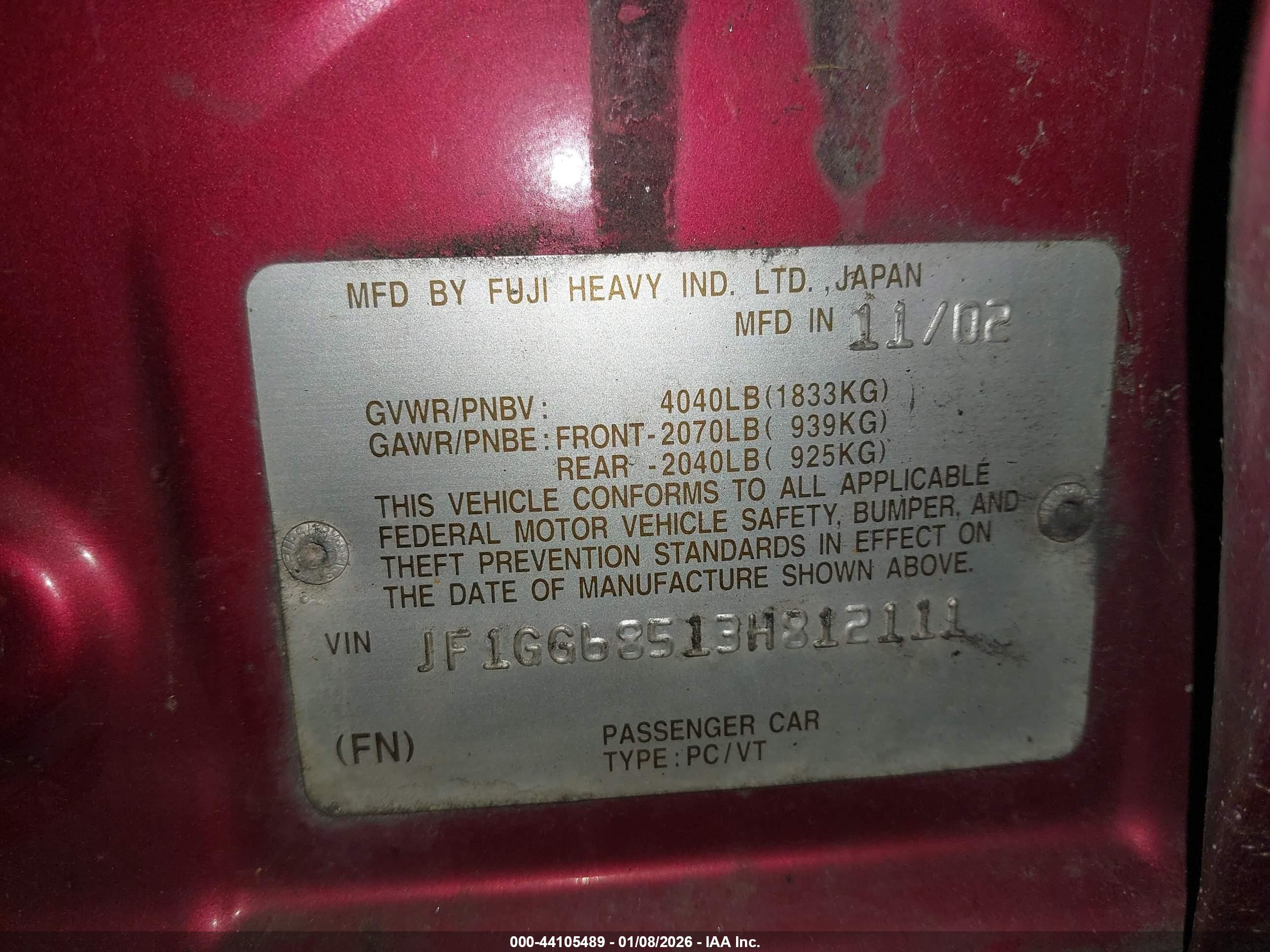 SUBARU IMPREZA image 9