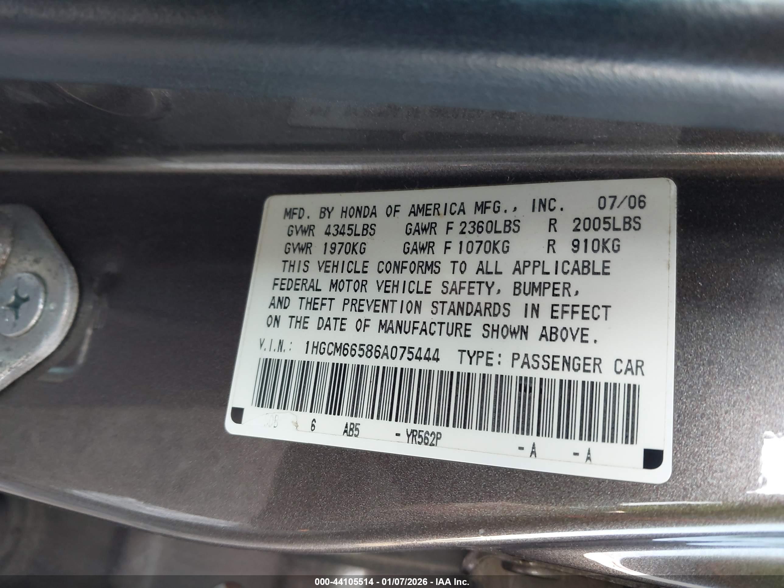 HONDA ACCORD image 9