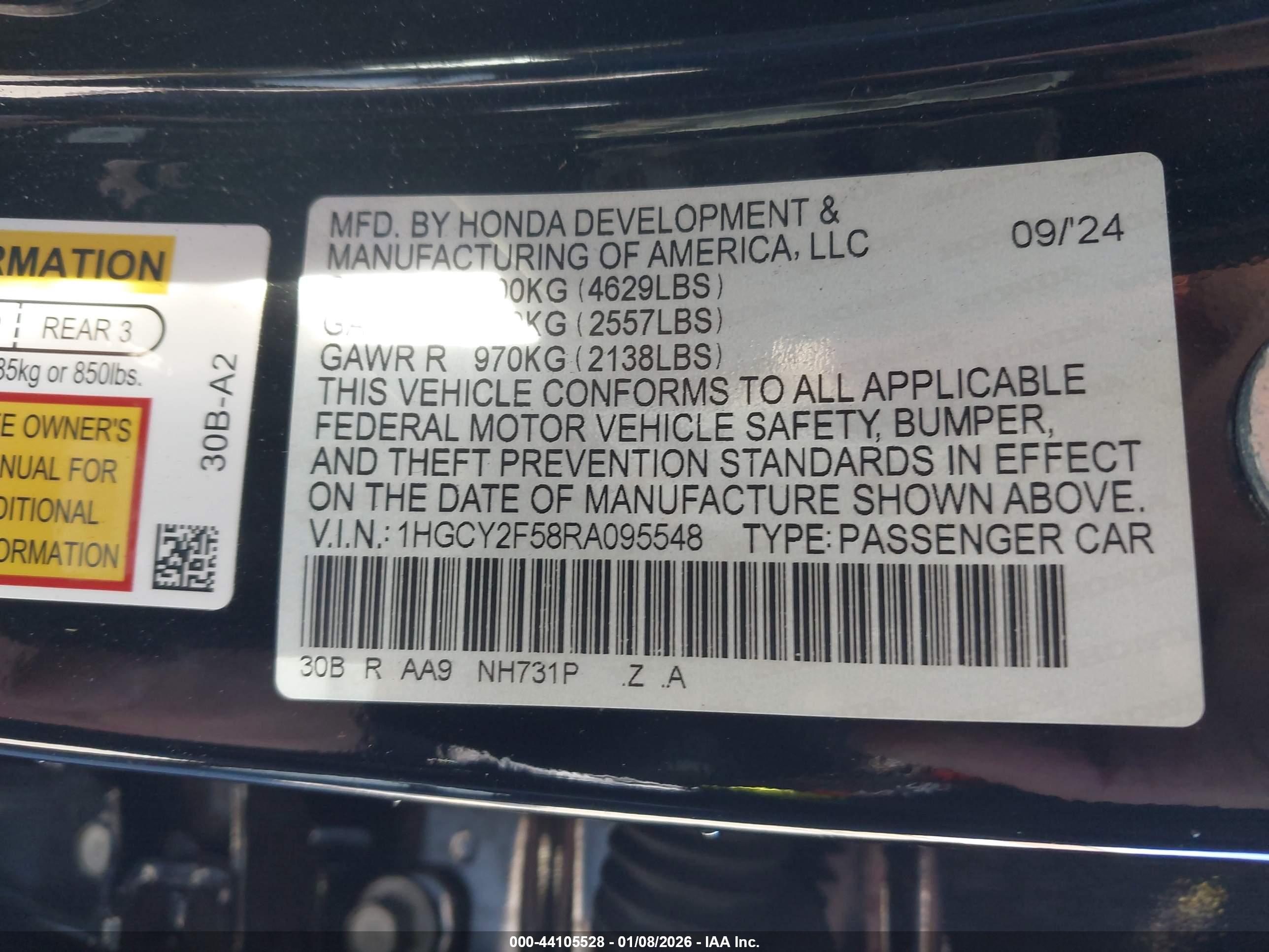 HONDA ACCORD image 9