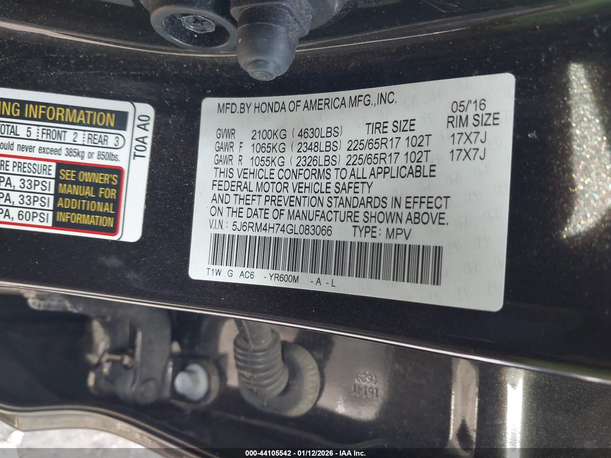 HONDA CR-V image 9