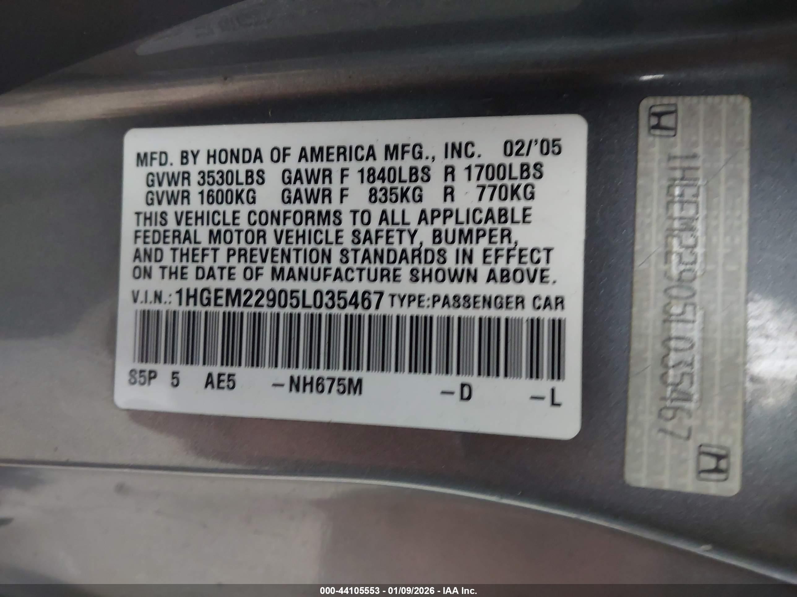 HONDA CIVIC image 9