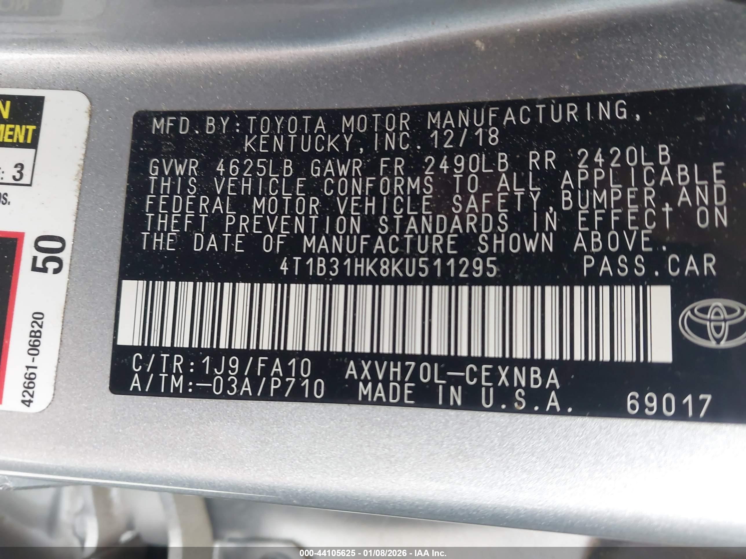 TOYOTA CAMRY image 9