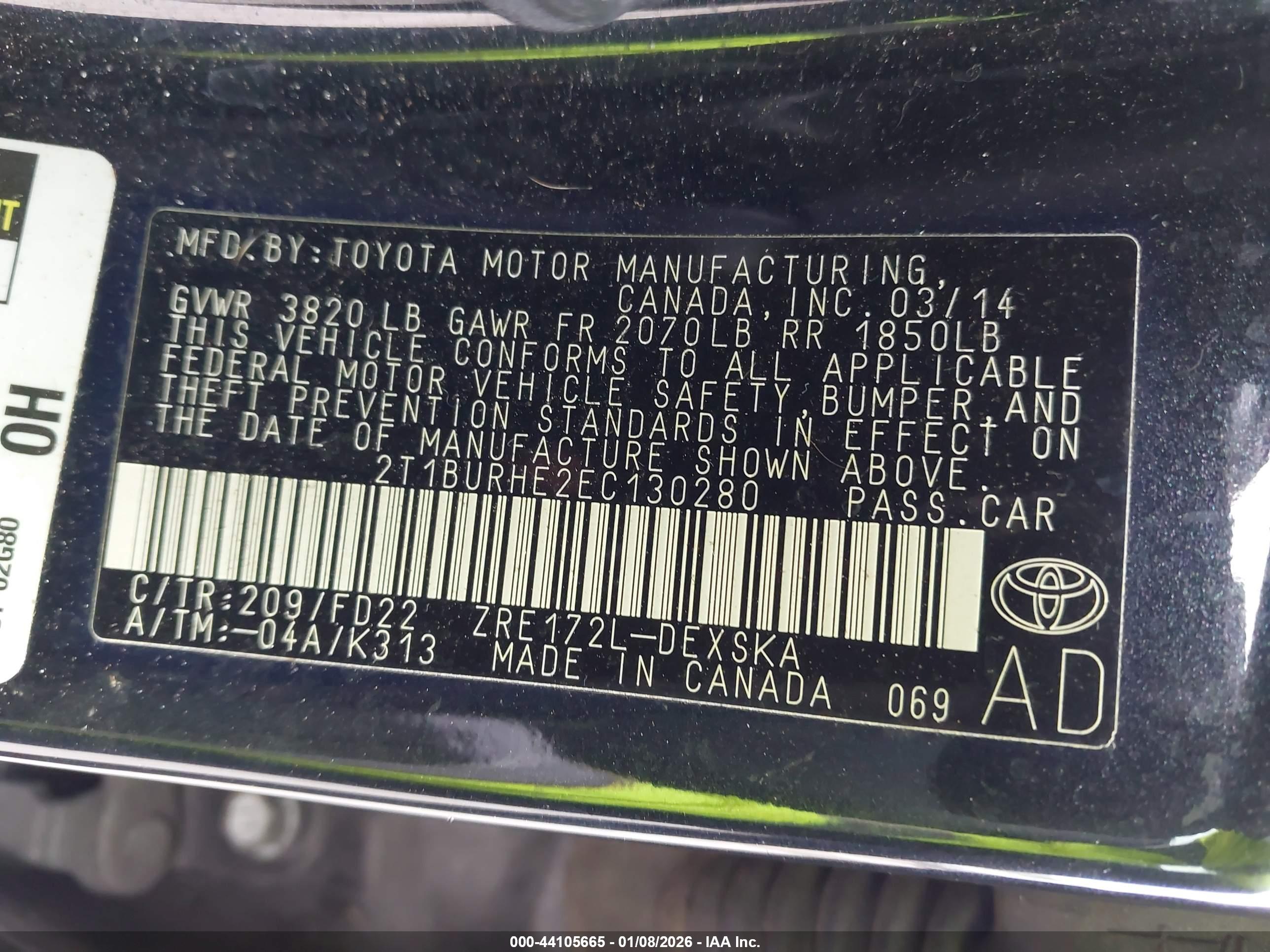 TOYOTA COROLLA image 9