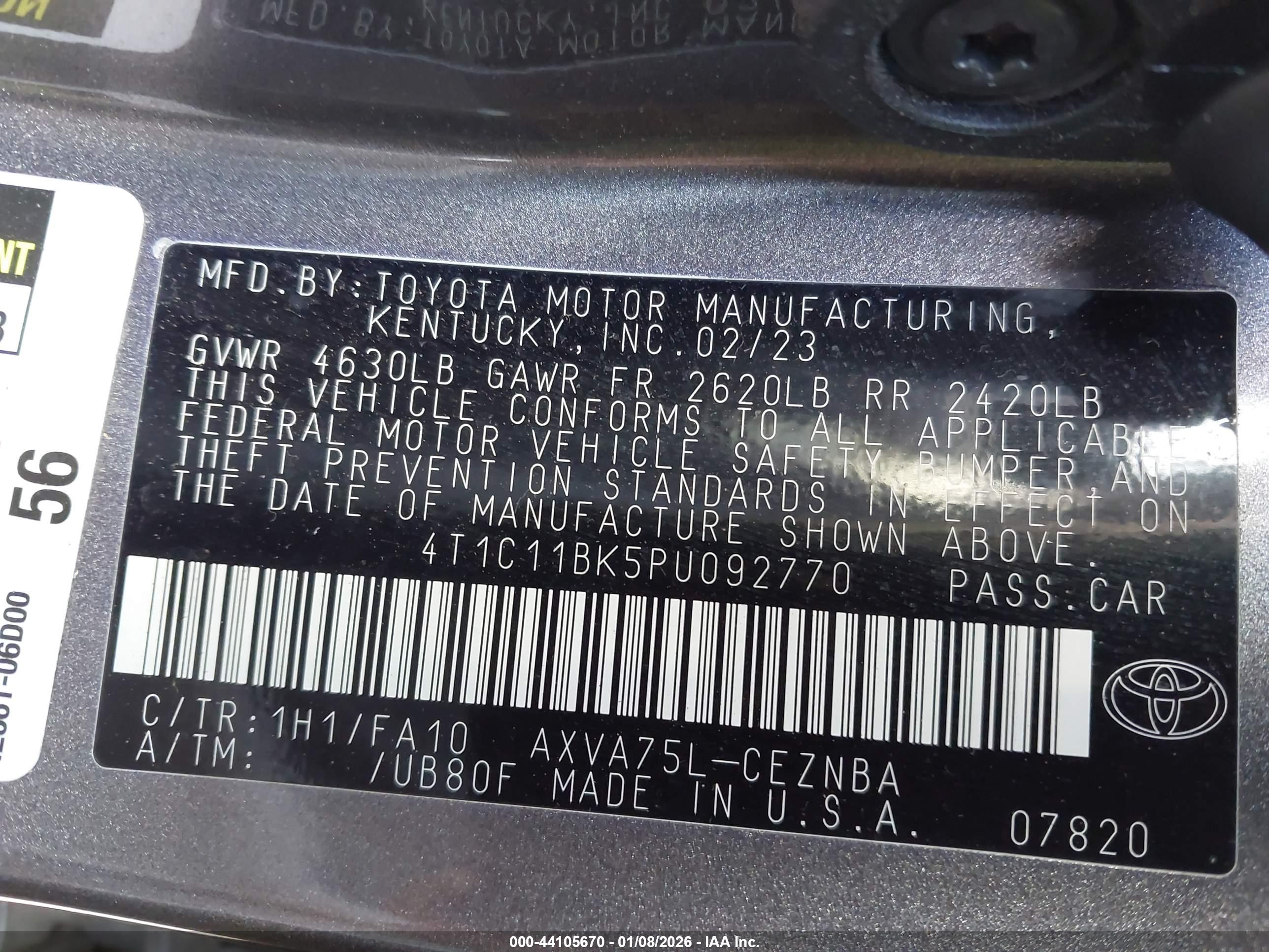 TOYOTA CAMRY image 9