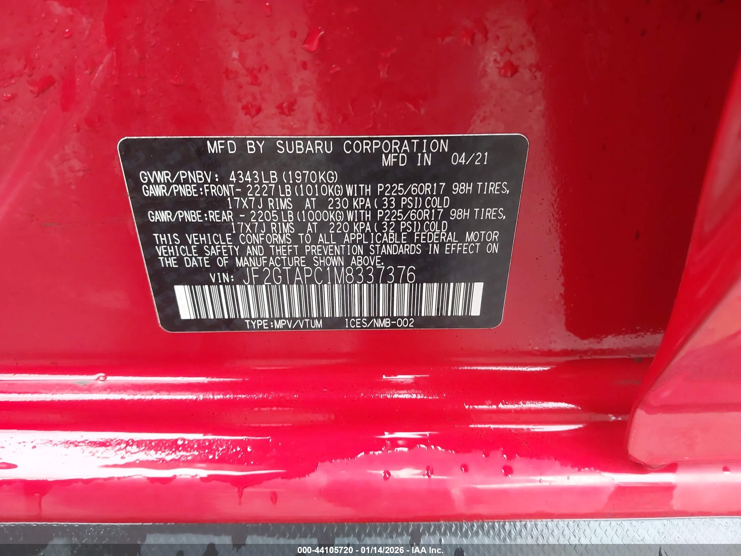 SUBARU CROSSTREK image 9