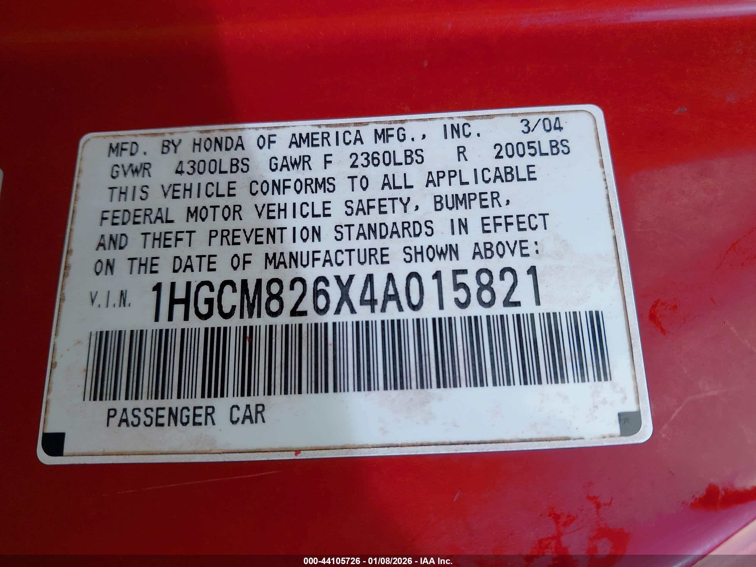 HONDA ACCORD image 9