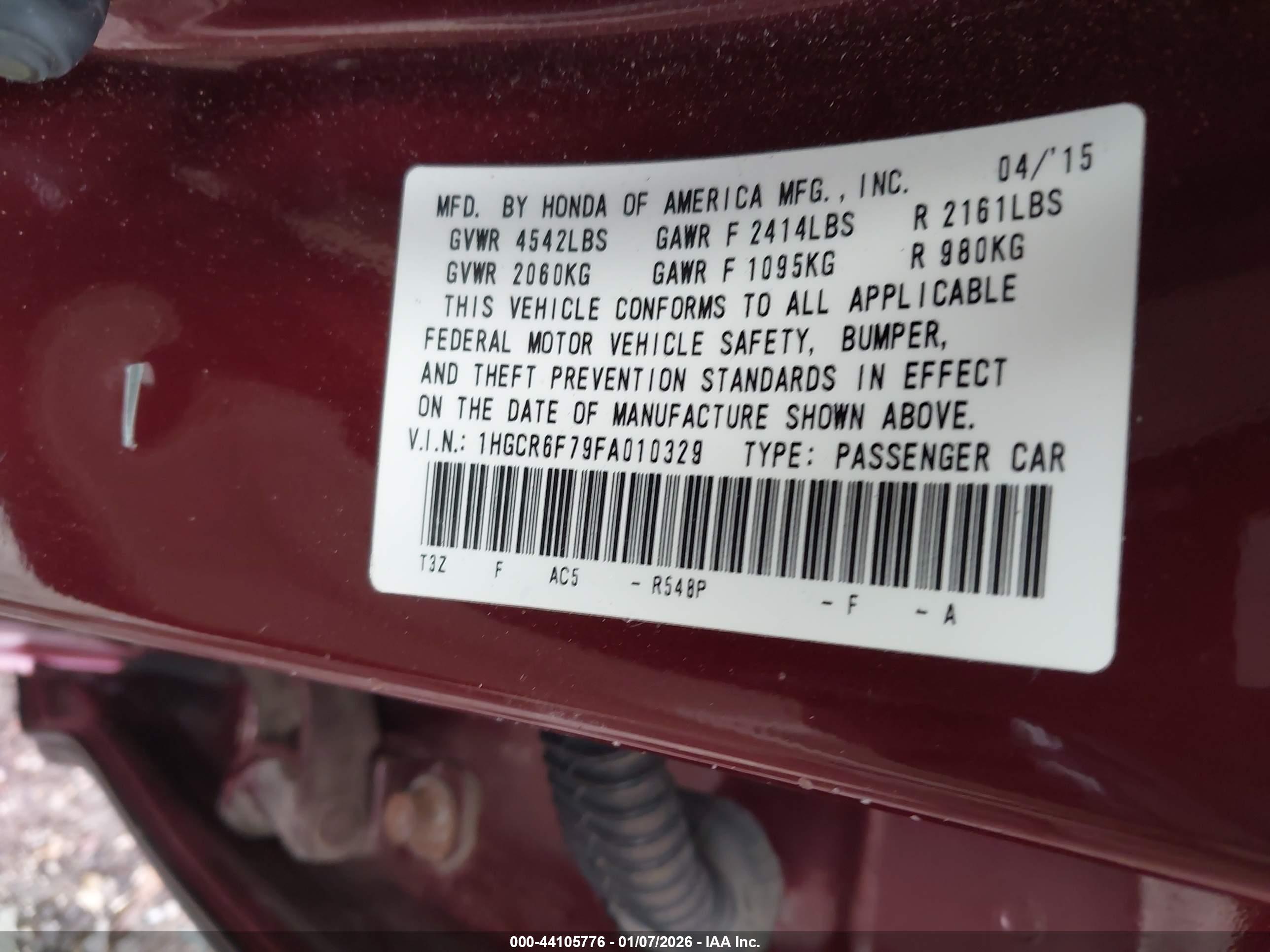 HONDA ACCORD image 9