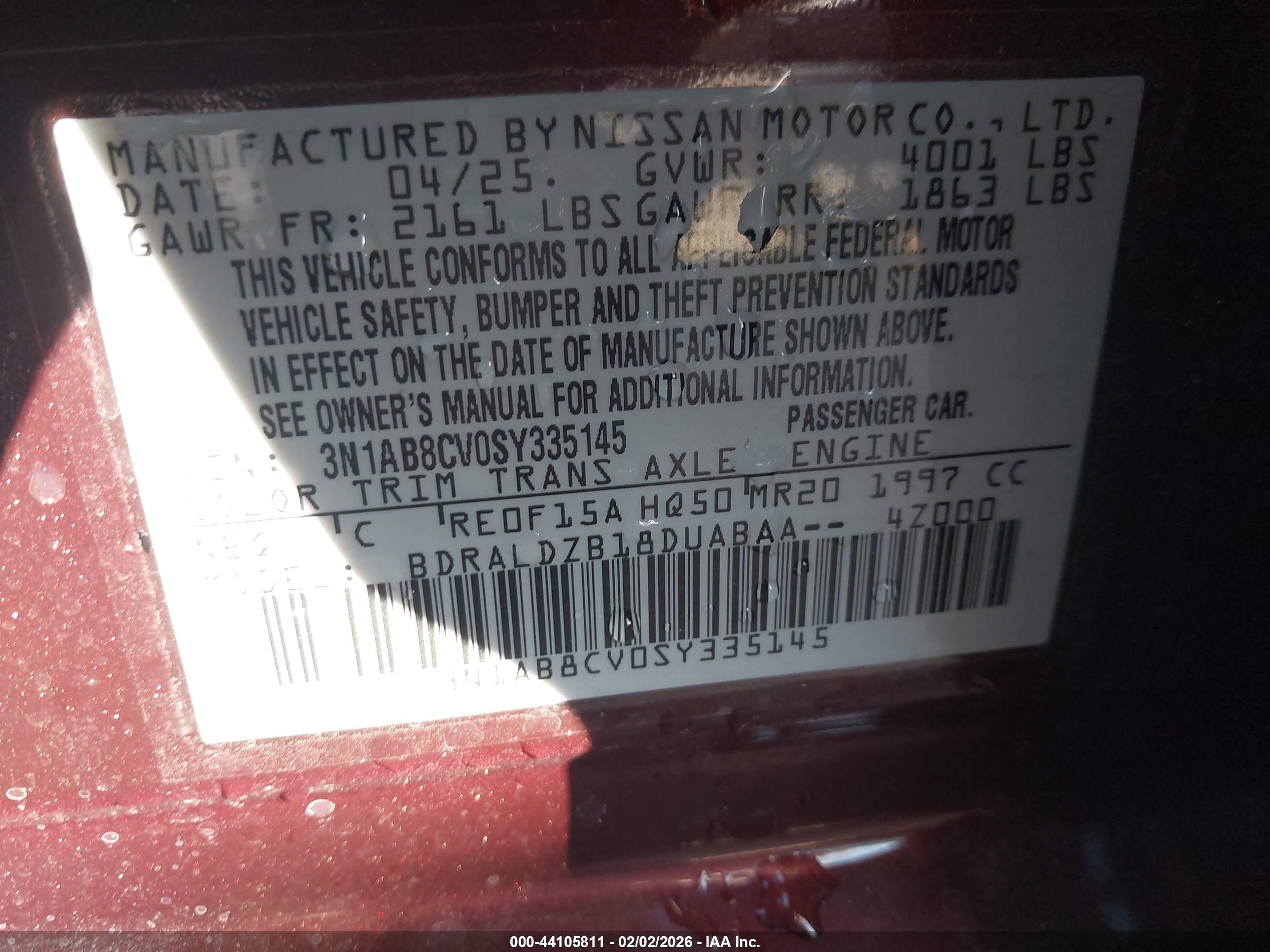 NISSAN SENTRA image 9