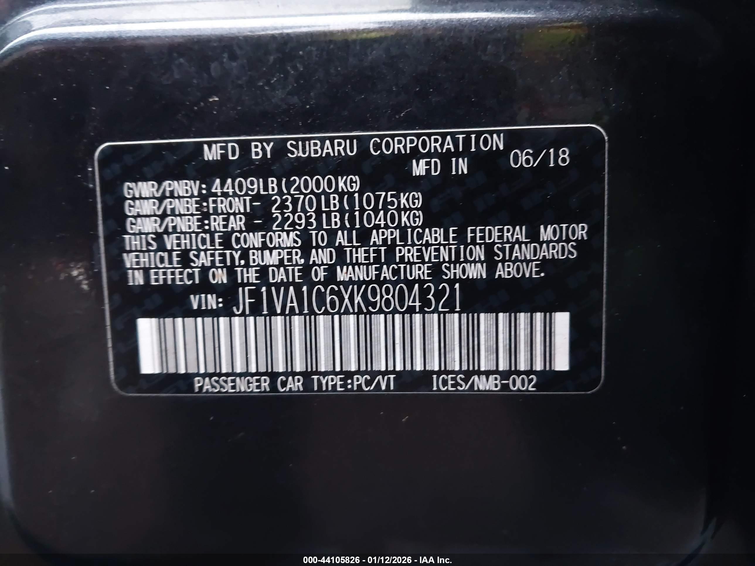 SUBARU WRX image 9