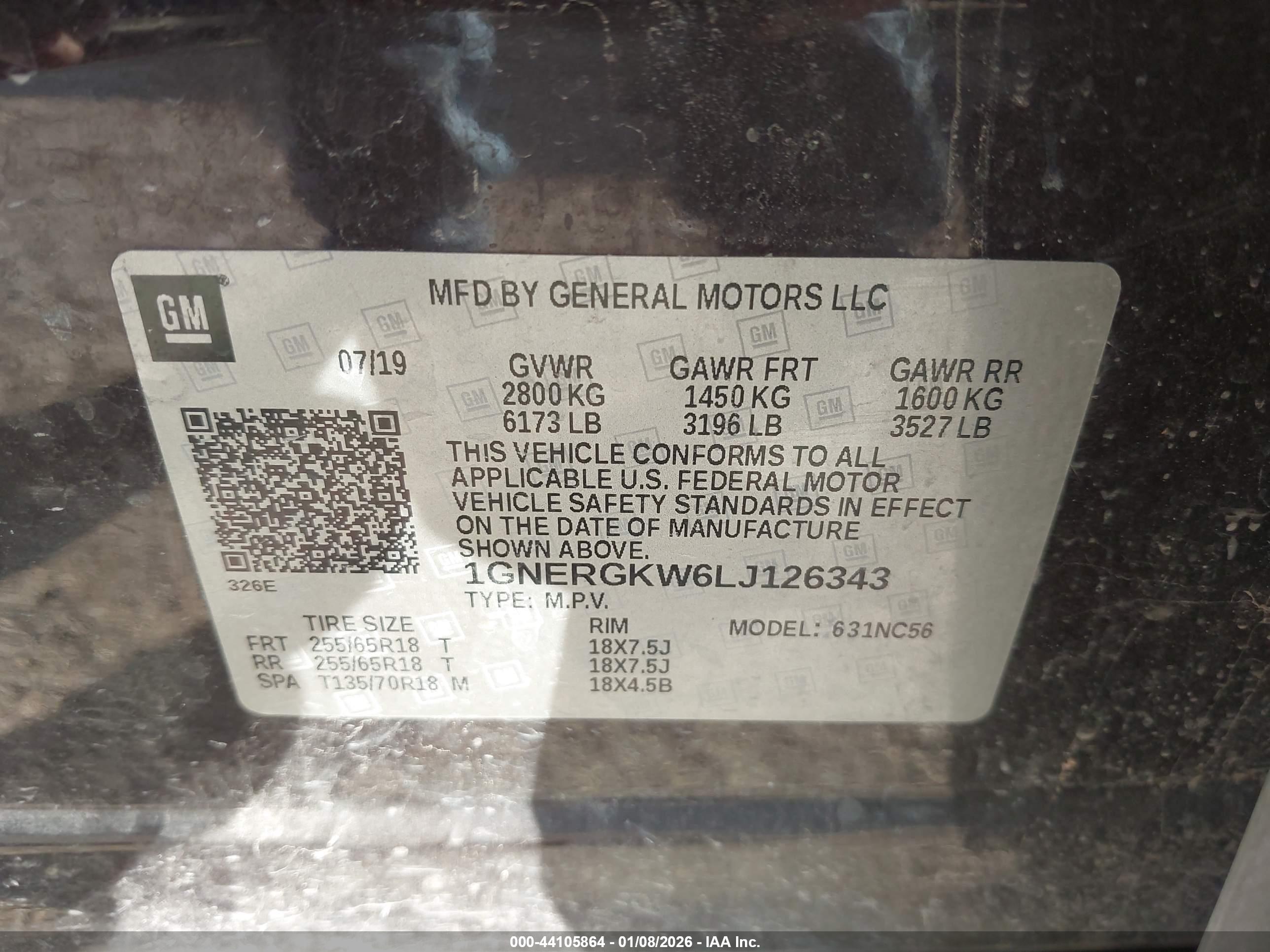 CHEVROLET TRAVERSE image 9