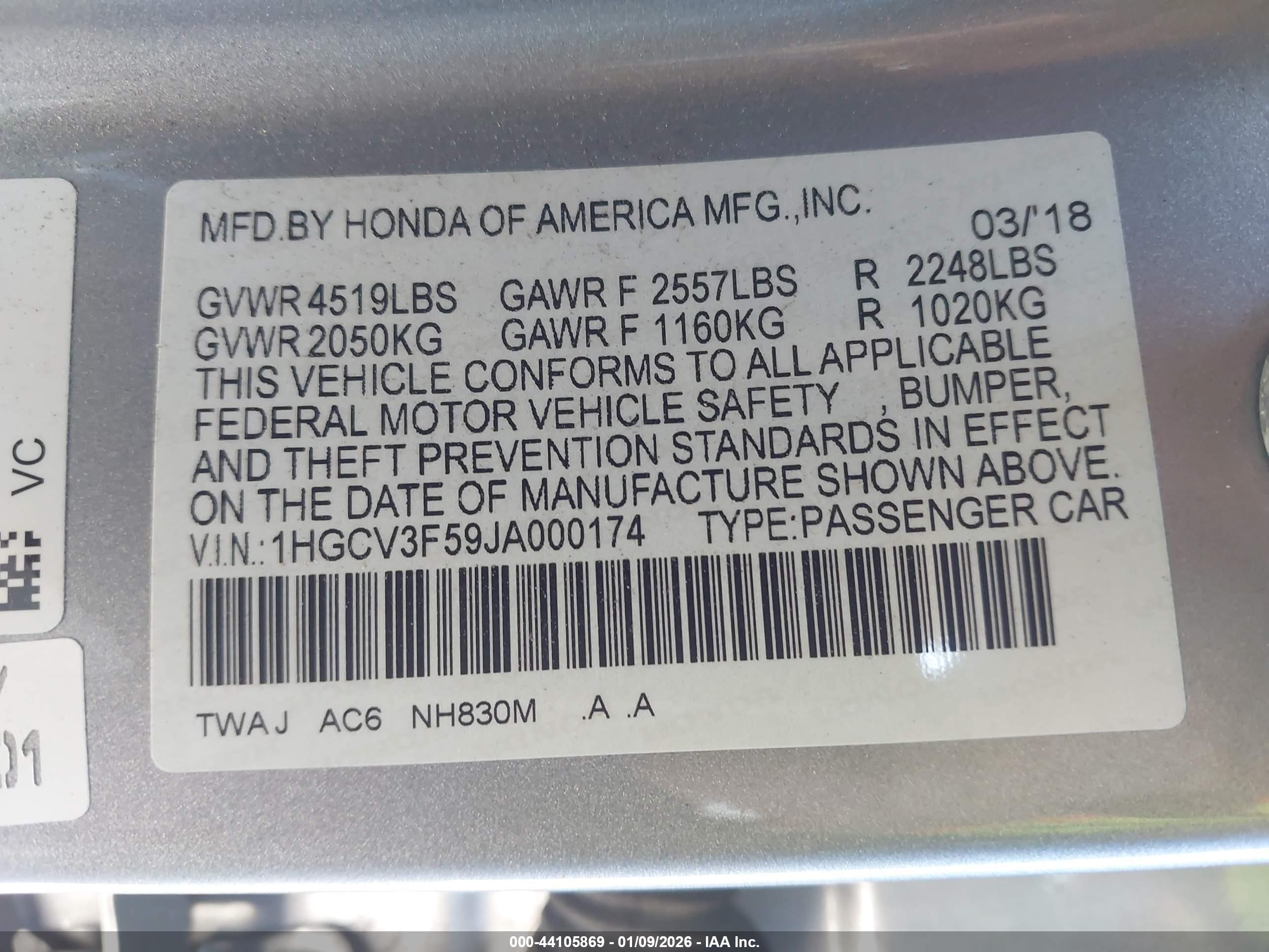 HONDA ACCORD image 9