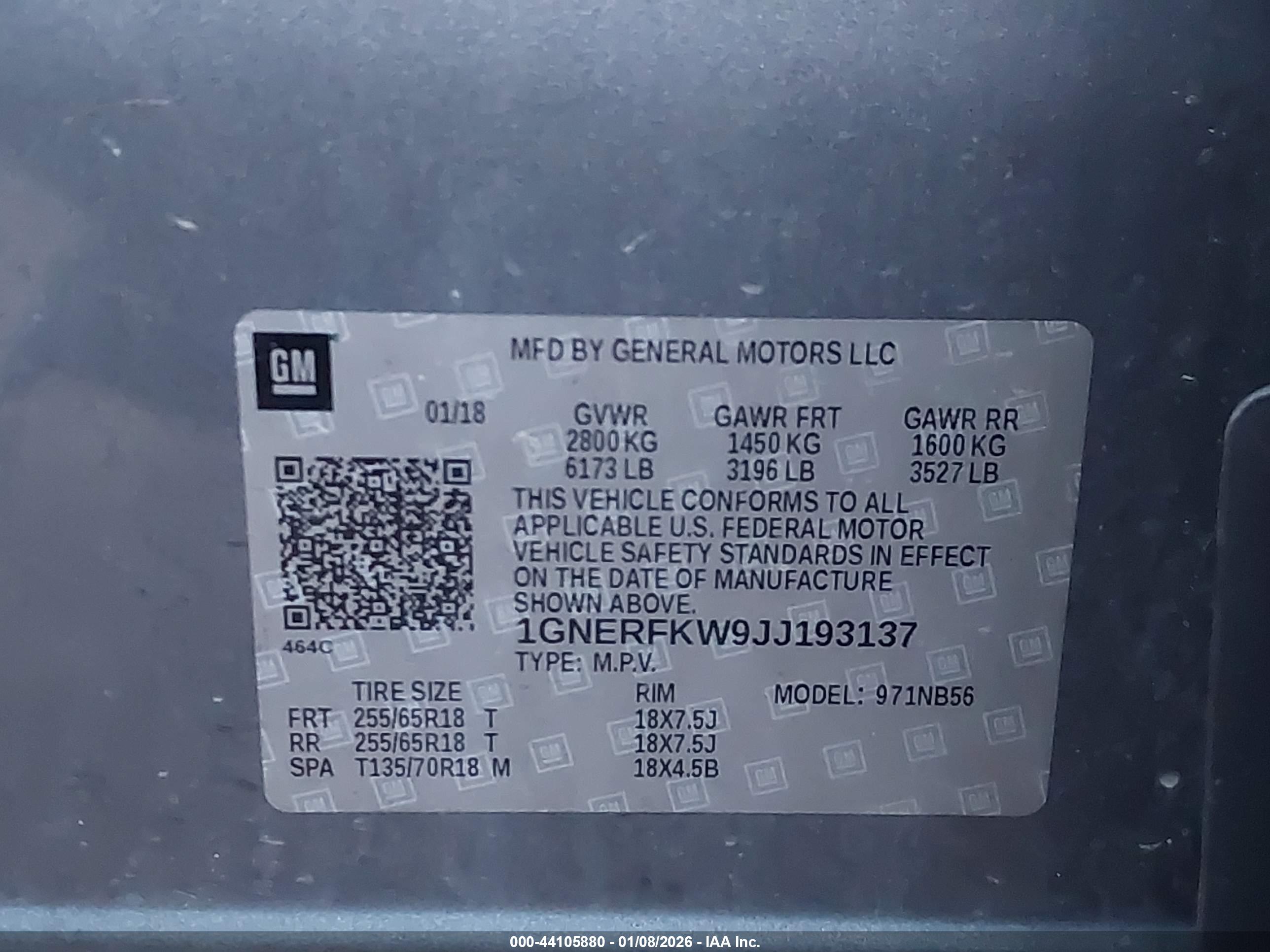 CHEVROLET TRAVERSE image 9