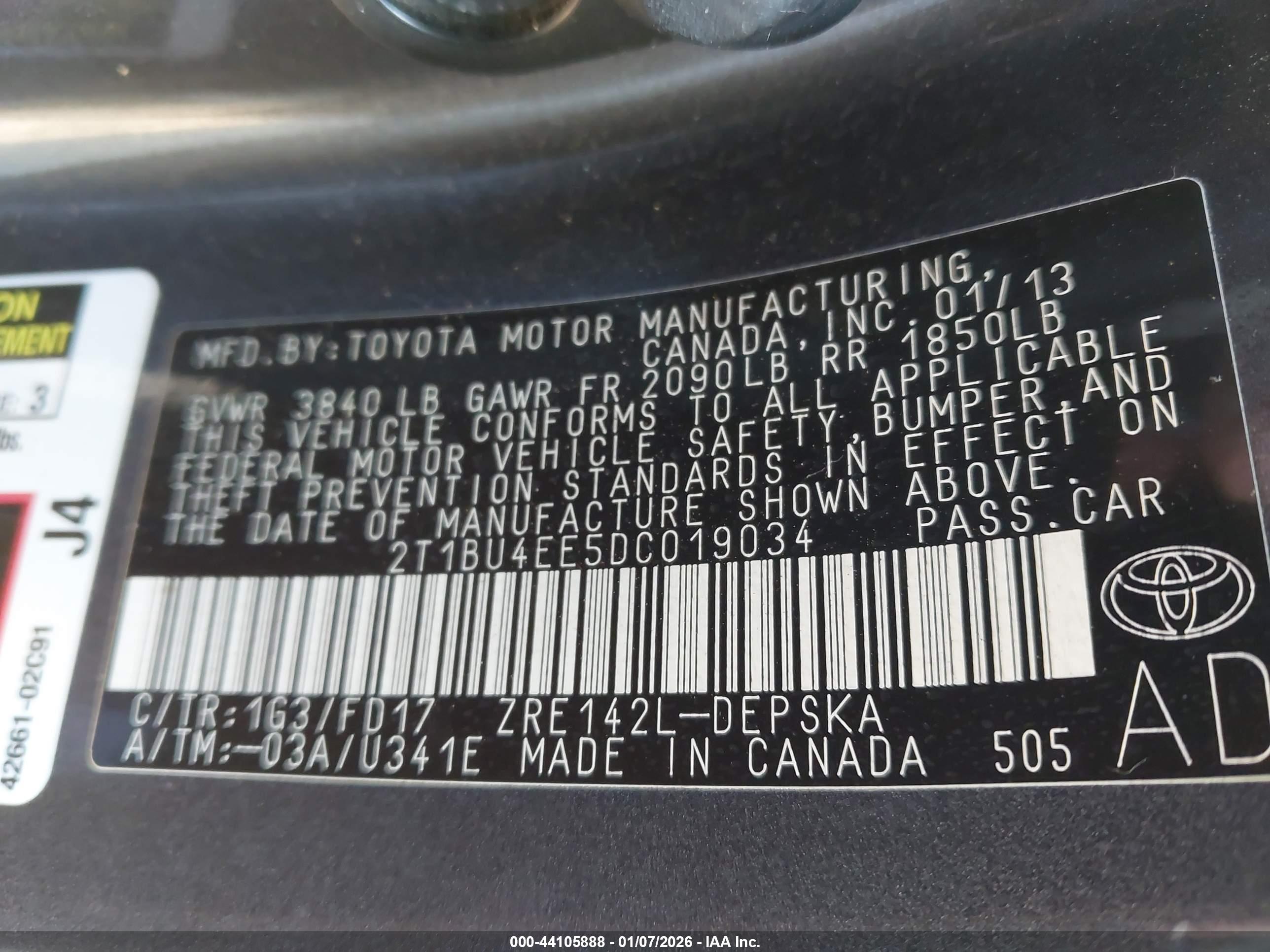 TOYOTA COROLLA image 9