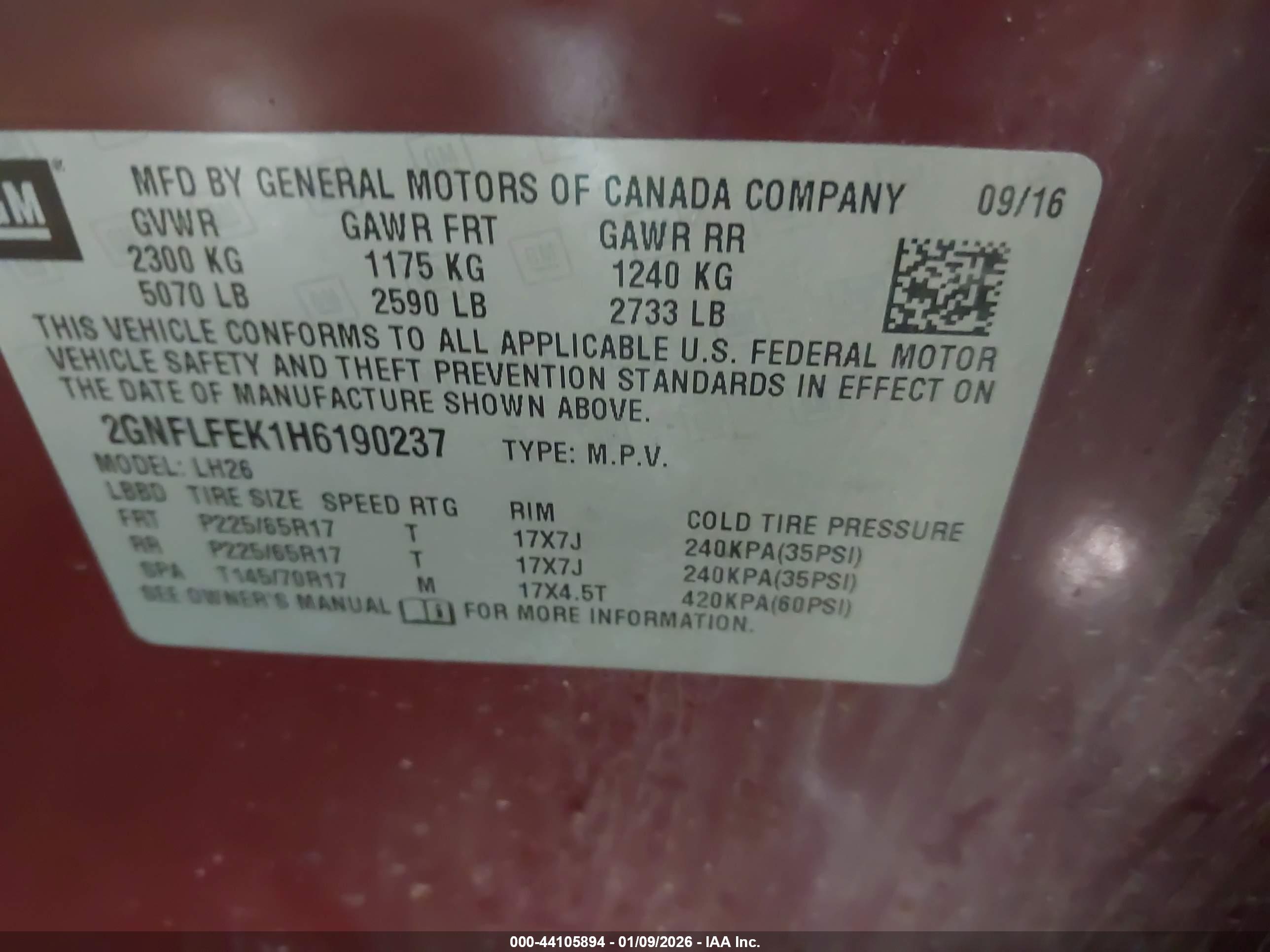 CHEVROLET EQUINOX image 9