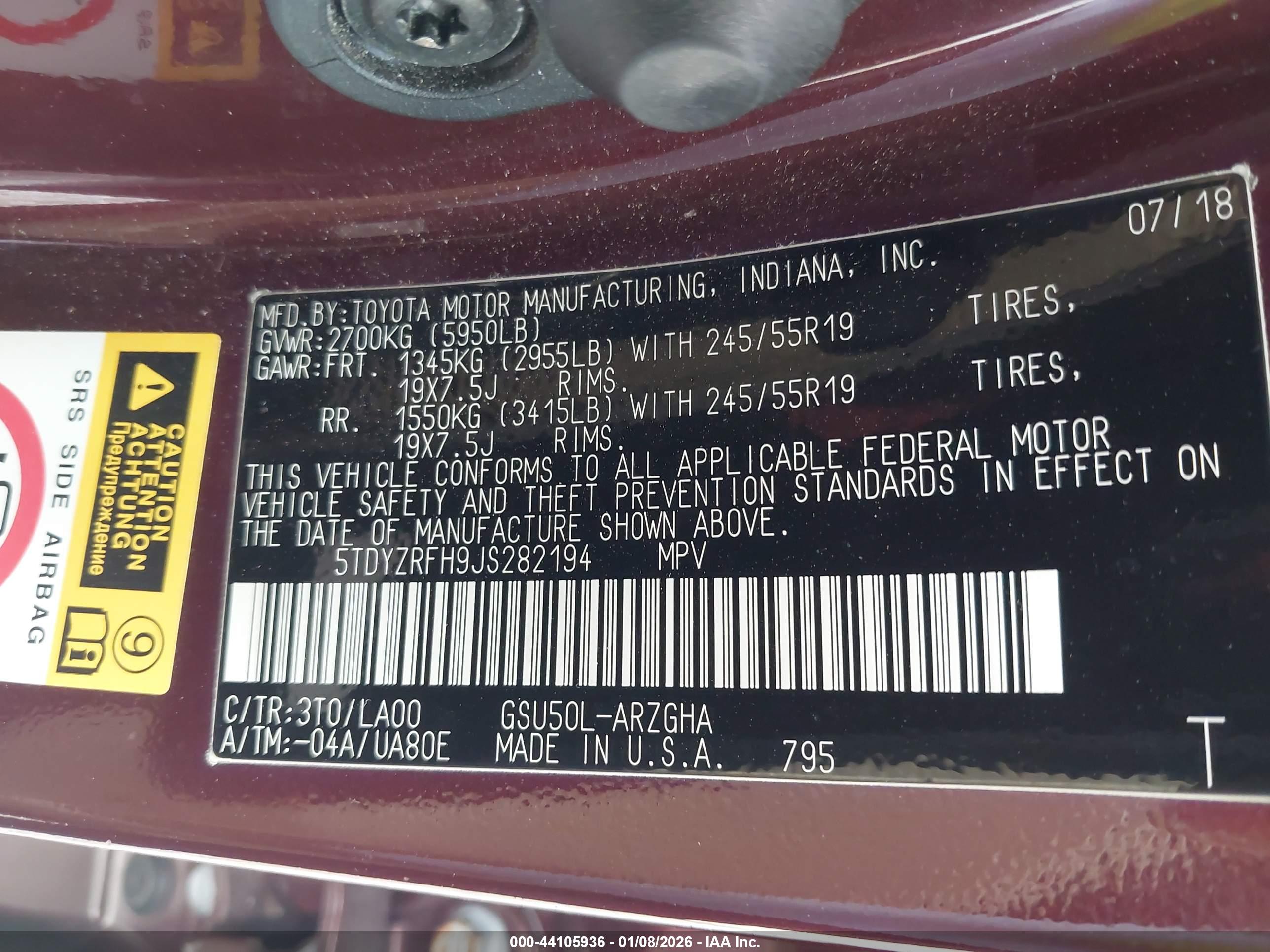 TOYOTA HIGHLANDER image 9