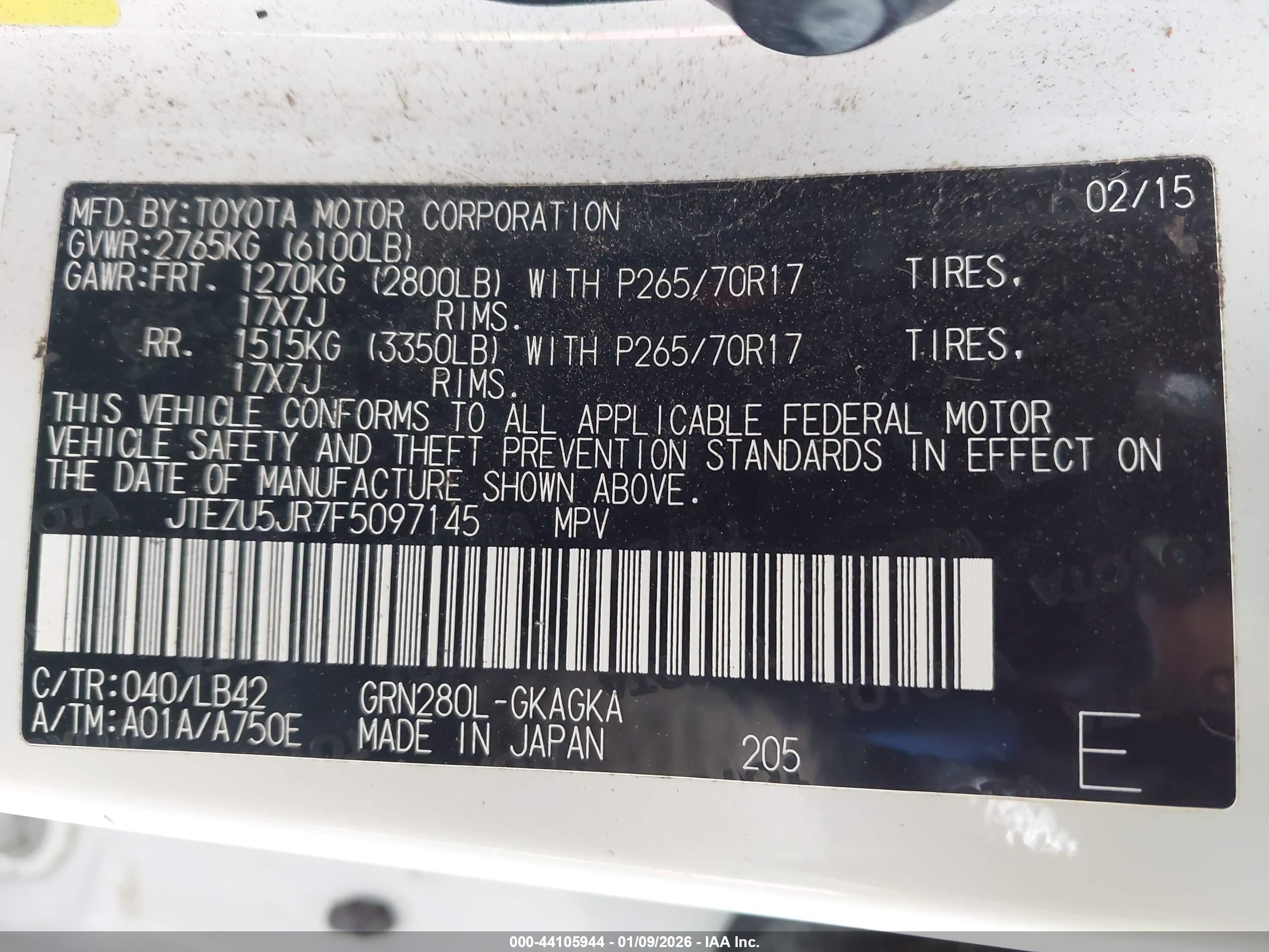 TOYOTA 4RUNNER image 9