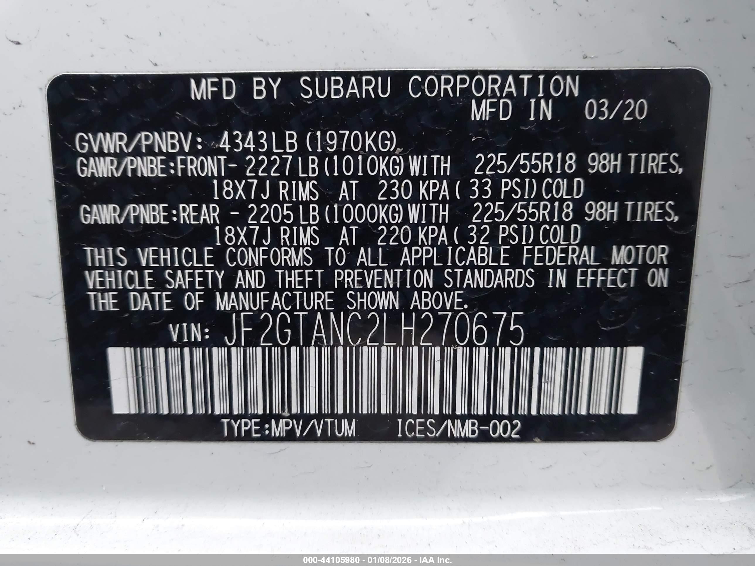 SUBARU CROSSTREK image 9