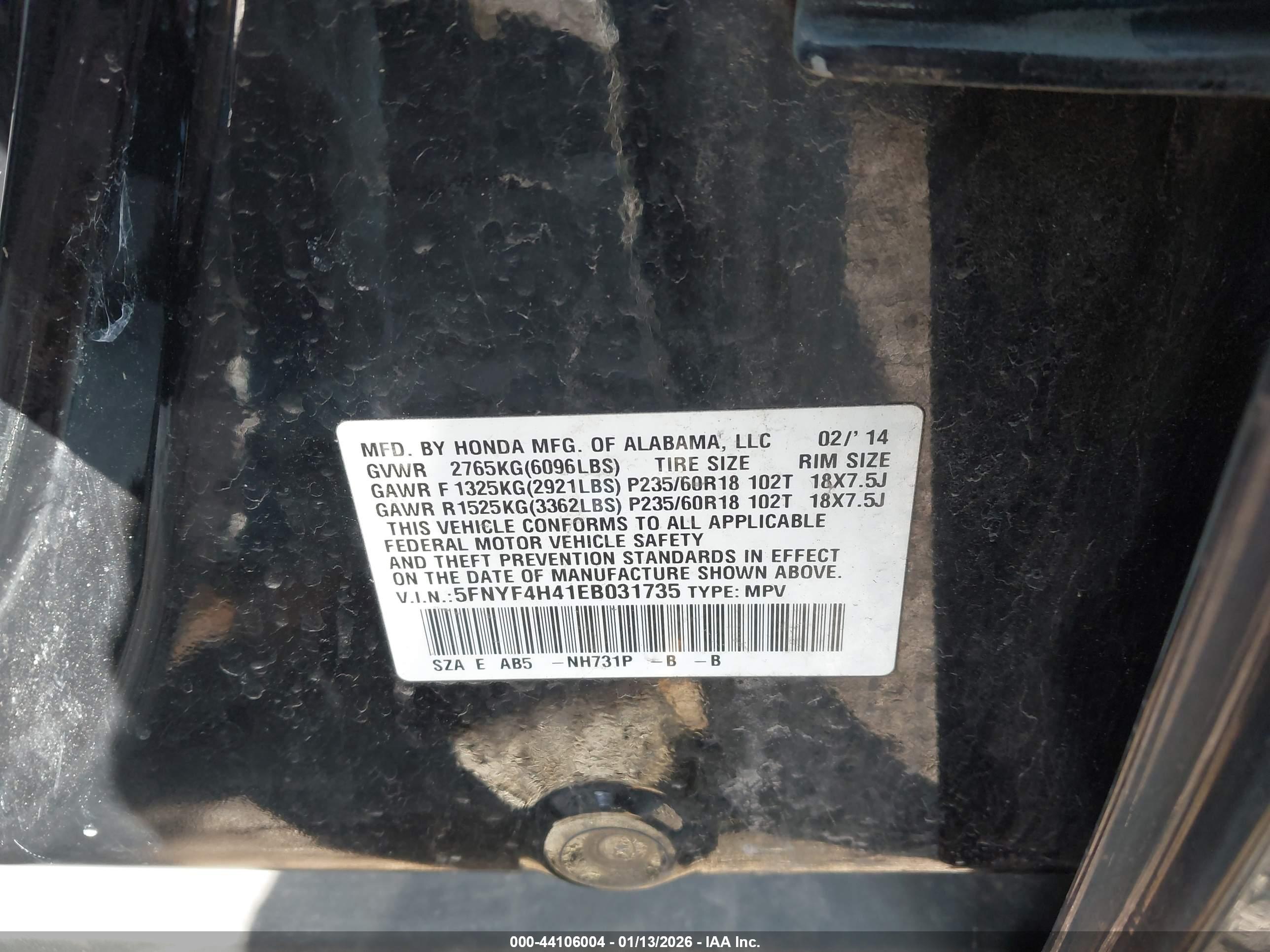HONDA PILOT image 9