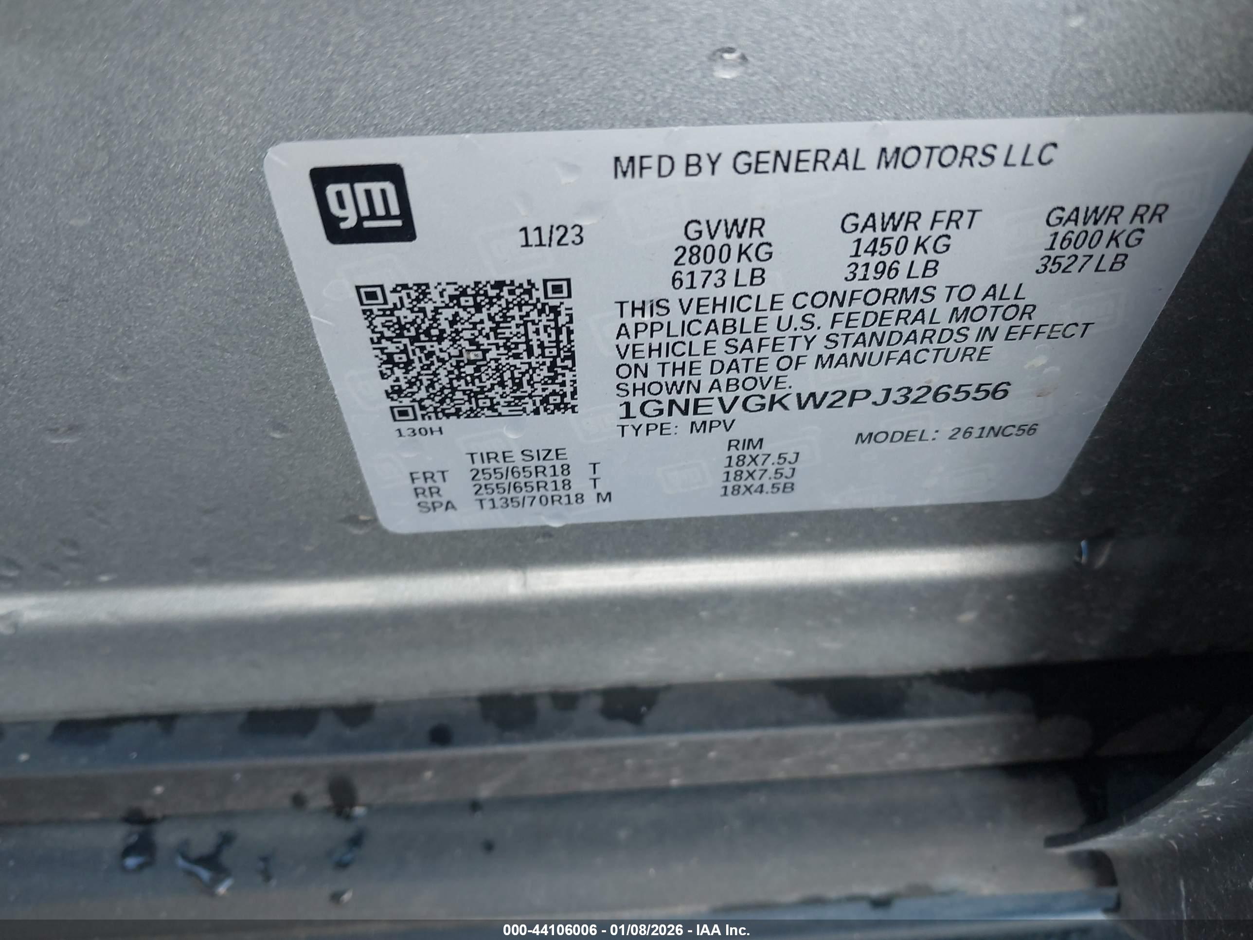 CHEVROLET TRAVERSE image 9