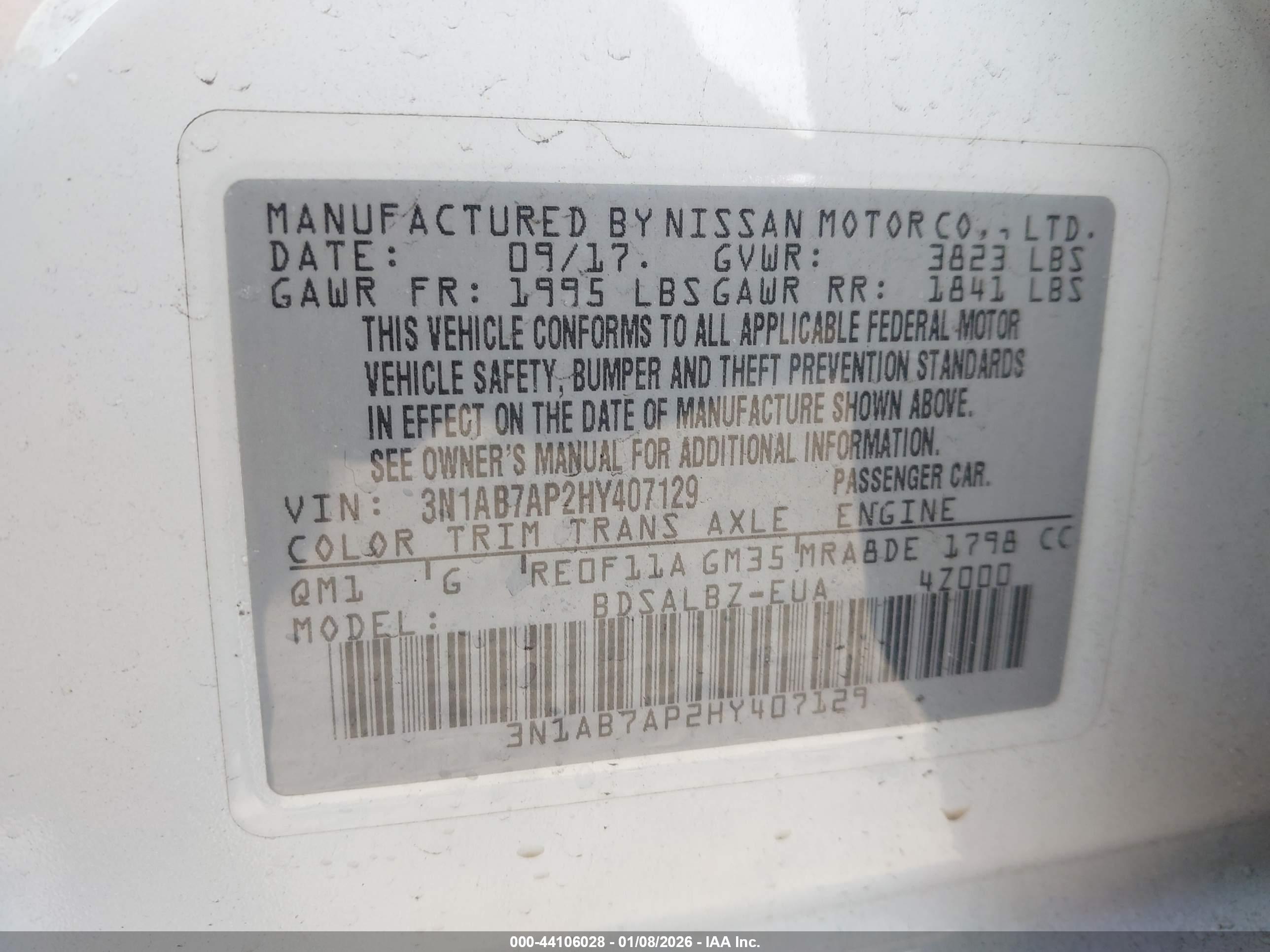 NISSAN SENTRA image 9