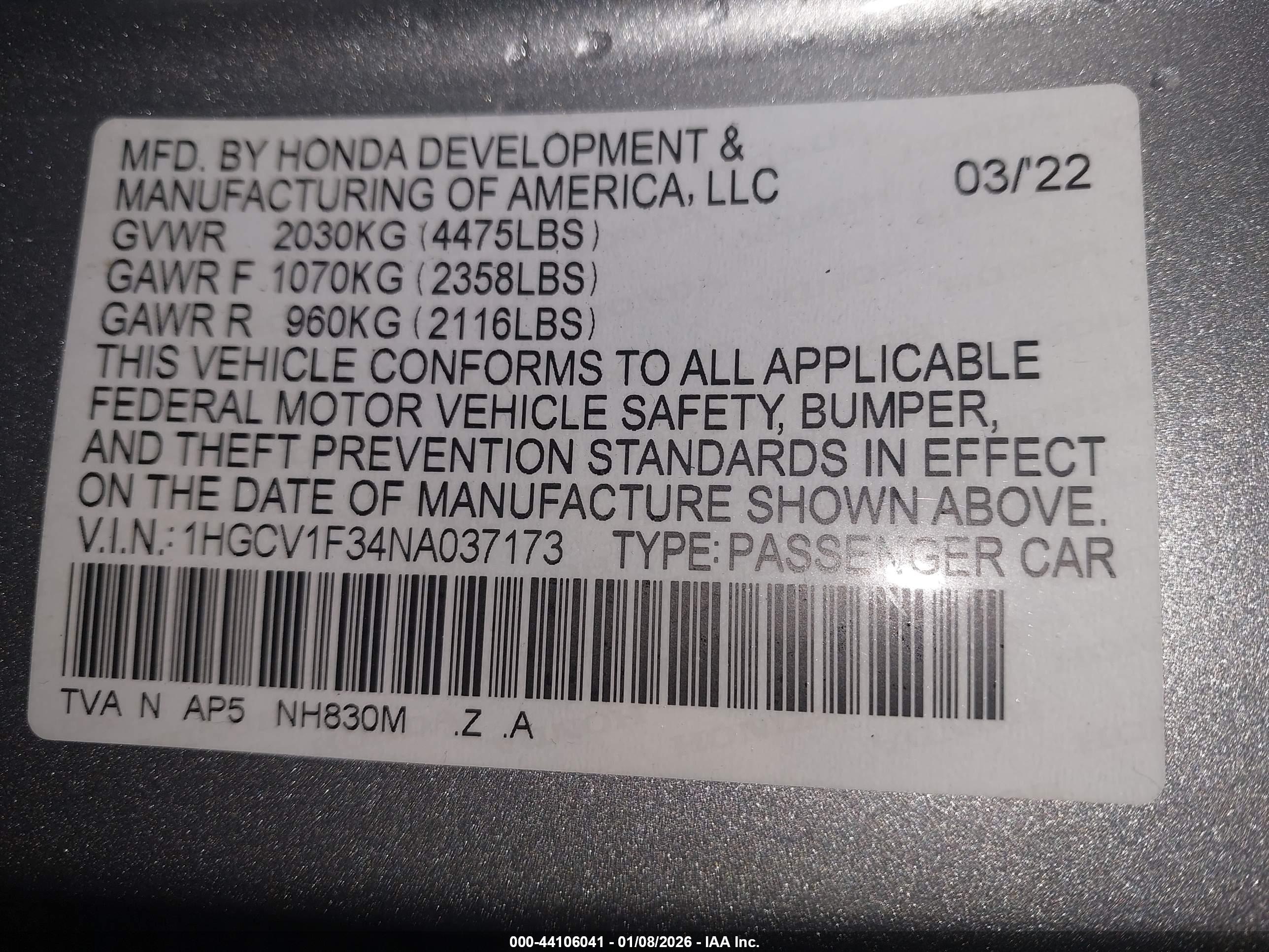 HONDA ACCORD image 9