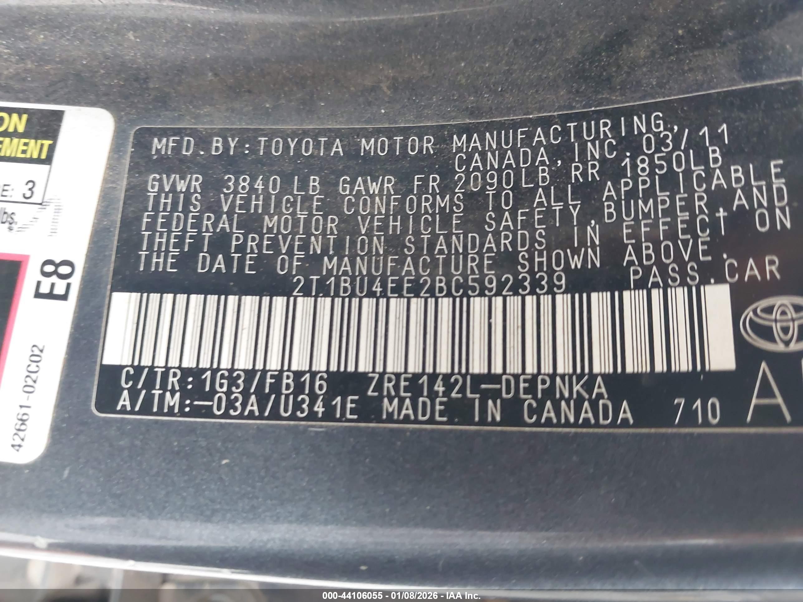 TOYOTA COROLLA image 9