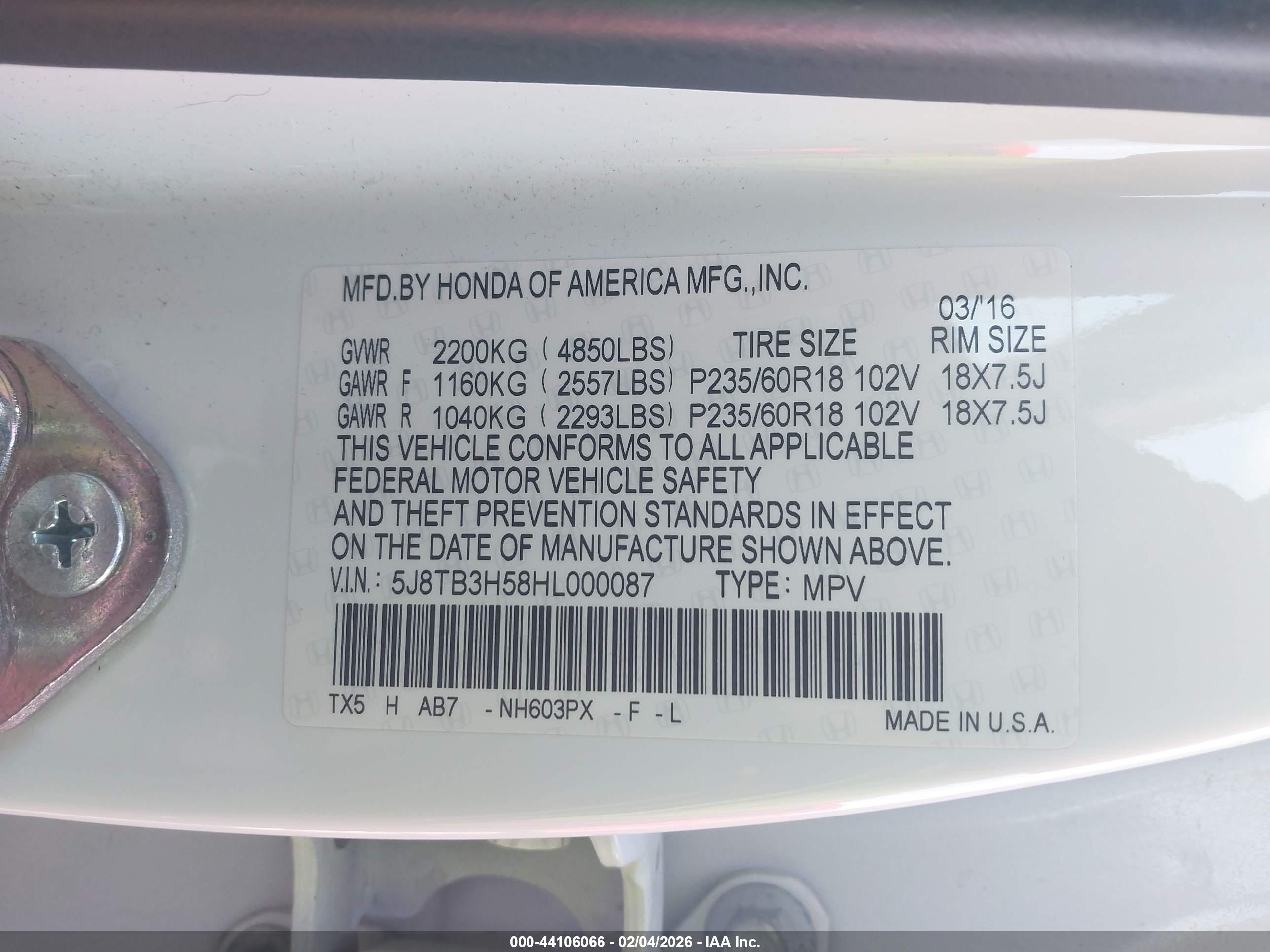 ACURA RDX image 9
