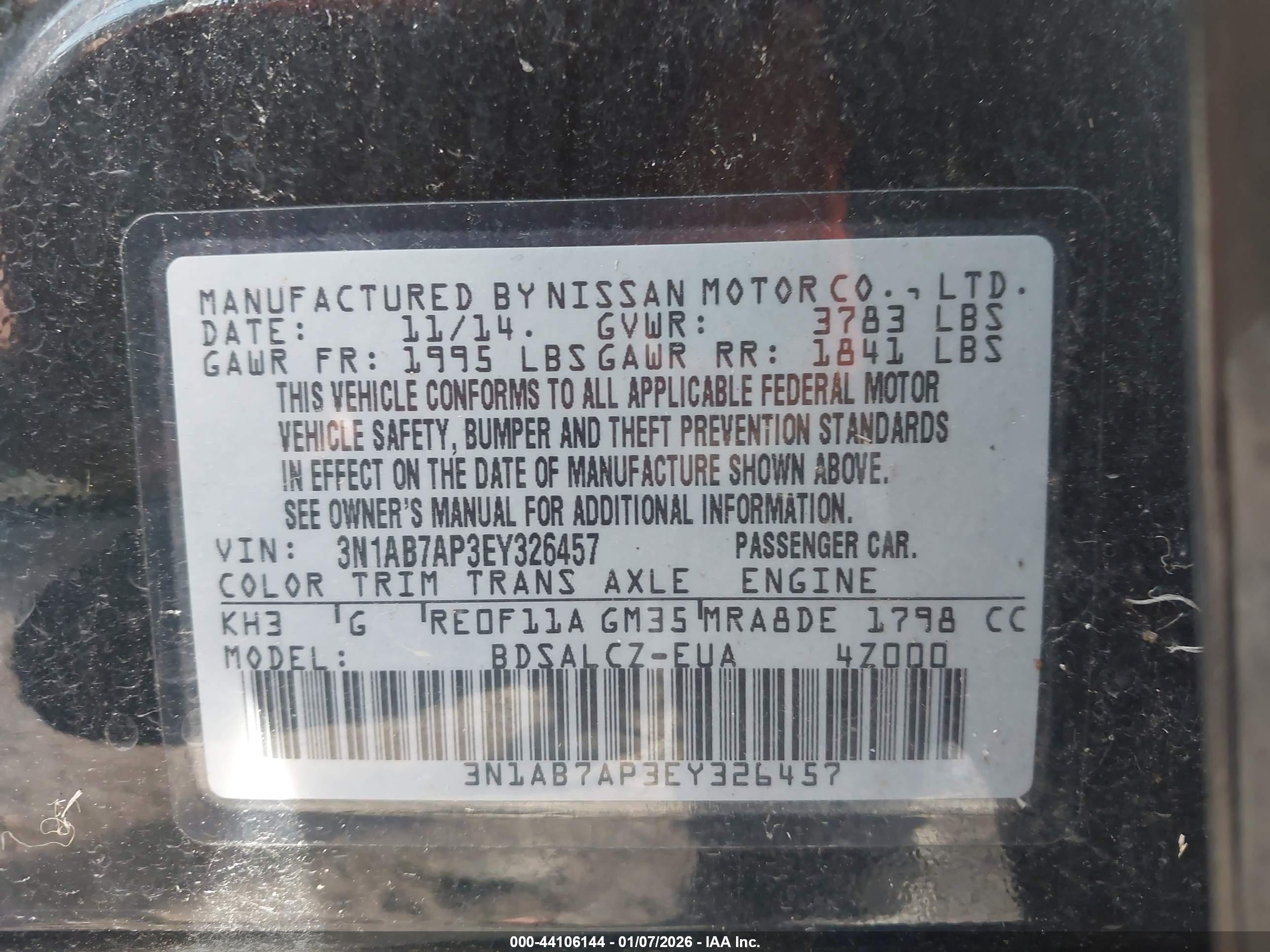 NISSAN SENTRA image 9