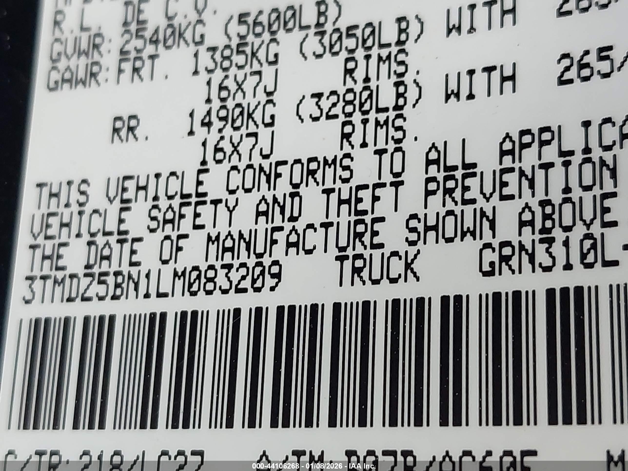 TOYOTA TACOMA image 9