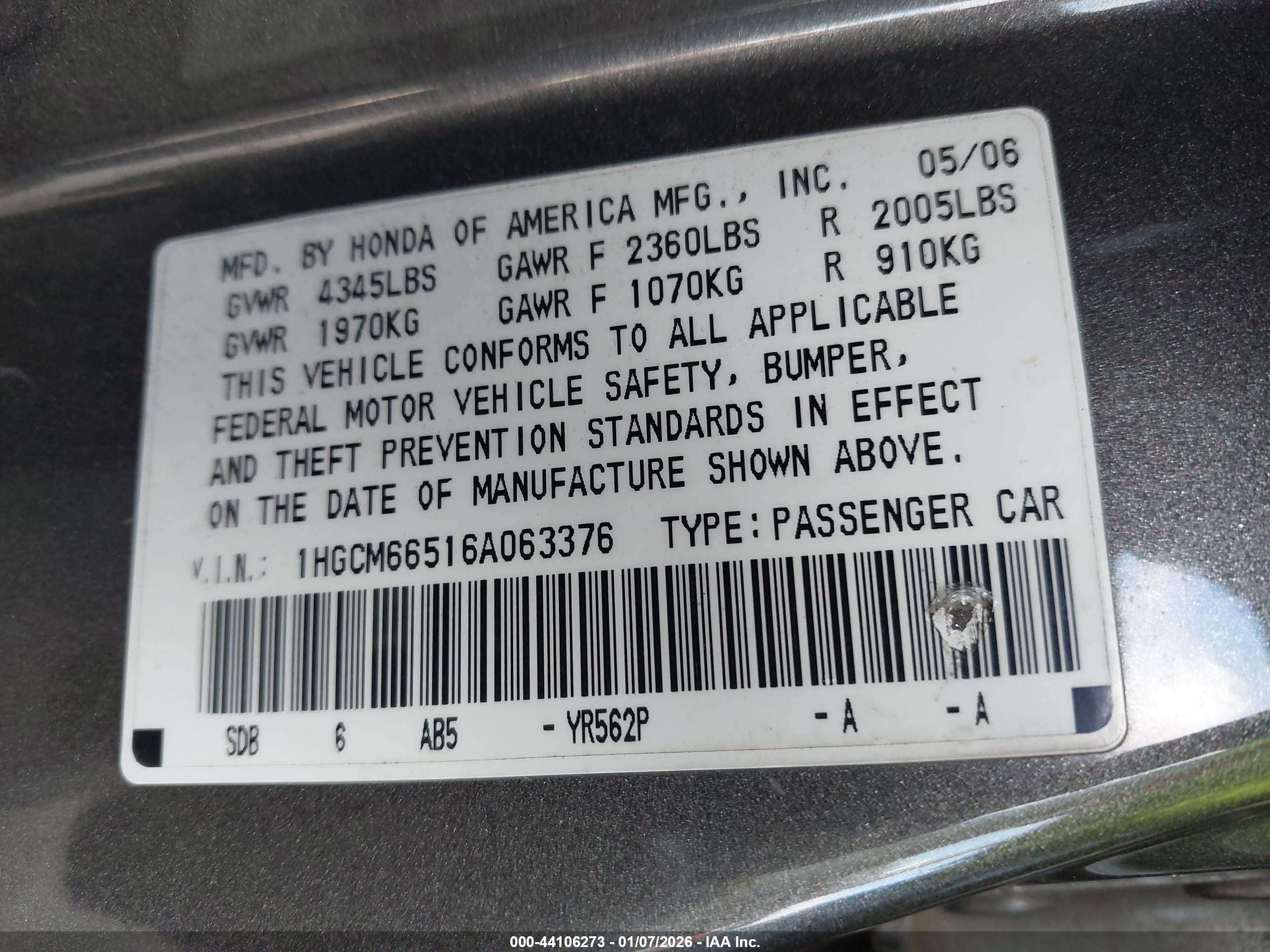 HONDA ACCORD image 9