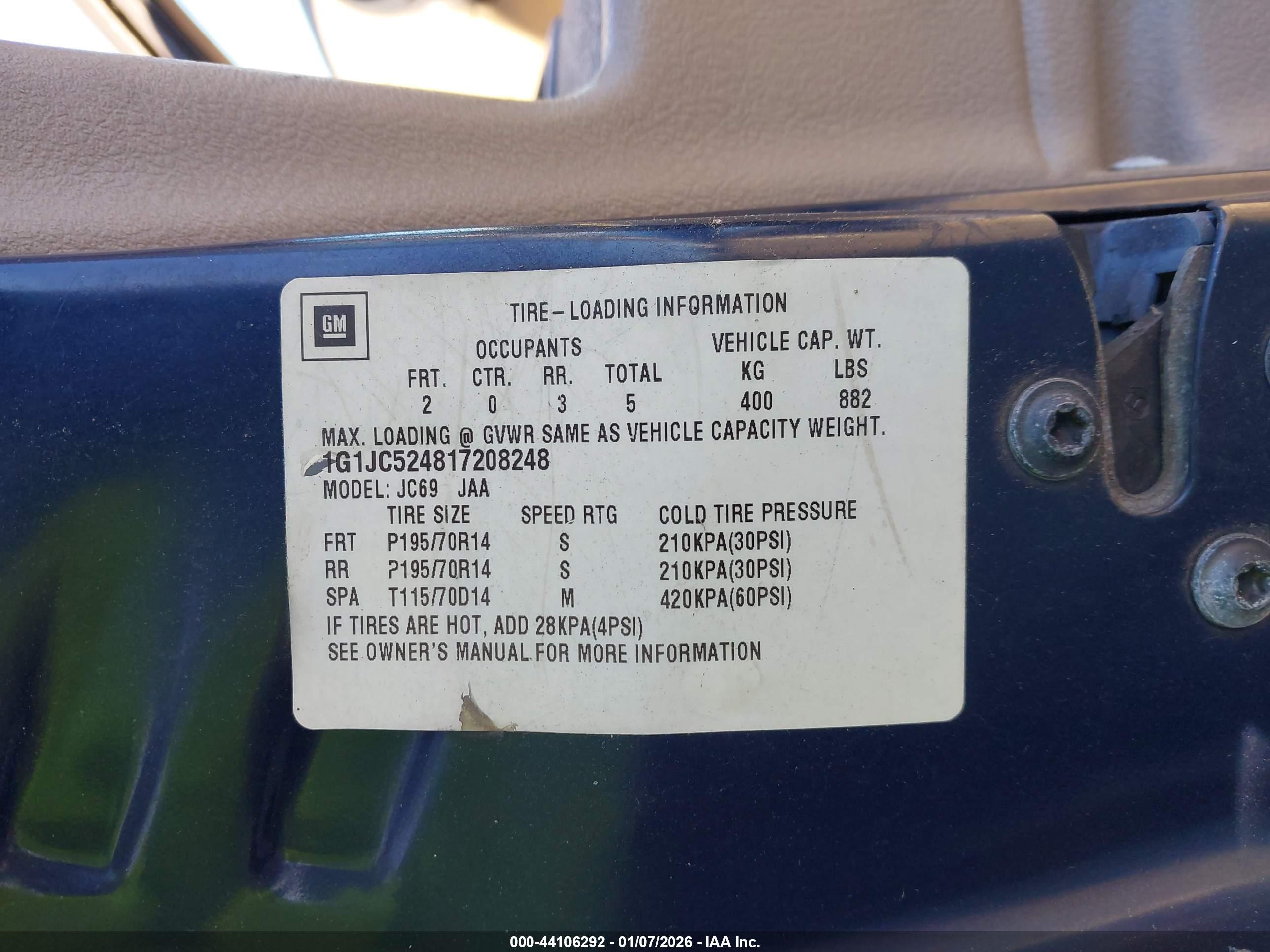 CHEVROLET CAVALIER image 9